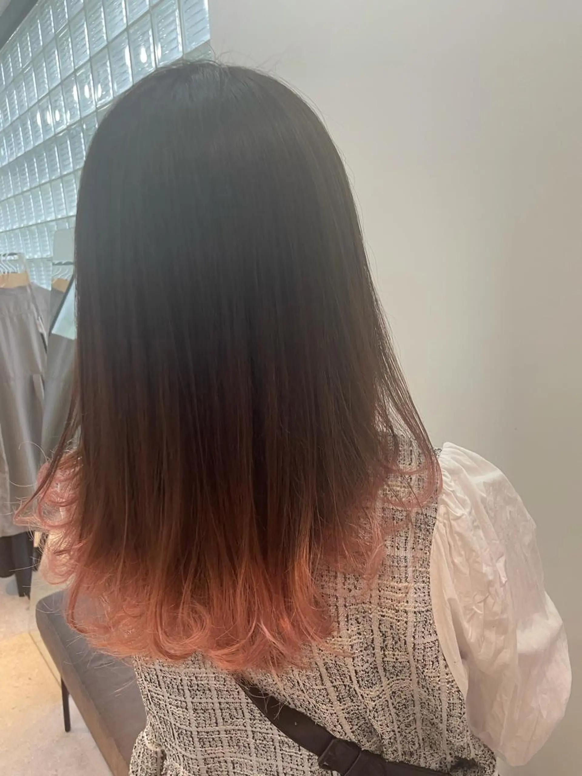 セミロング カラー グラデーションカラー ピンクカラー ショート/脱白髪染め ☆宇﨑悠実のヘアスタイル