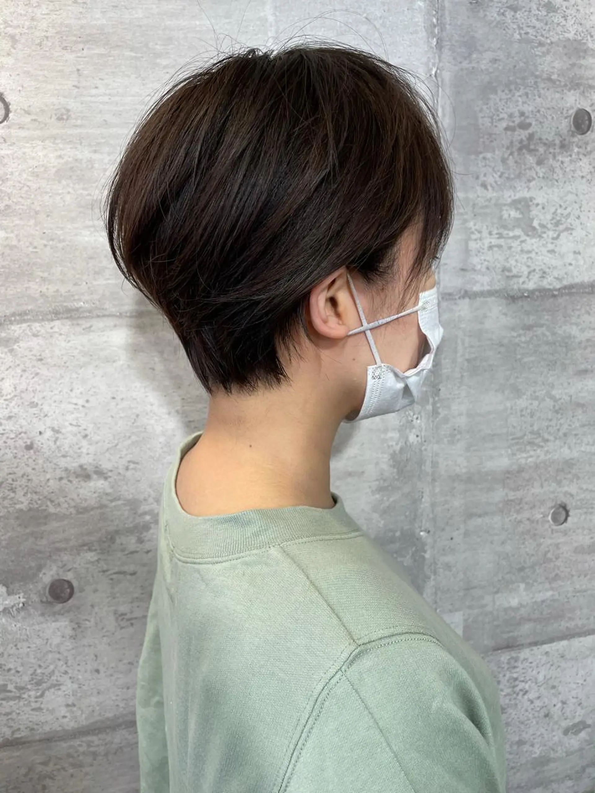 ショート カラー アッシュ ハイライトカラー イルミナカラー インナーカラー テラコッタ カット ヘアカラー トリートメント 江上拓郎/ショート /酸性ストレートのヘアスタイル