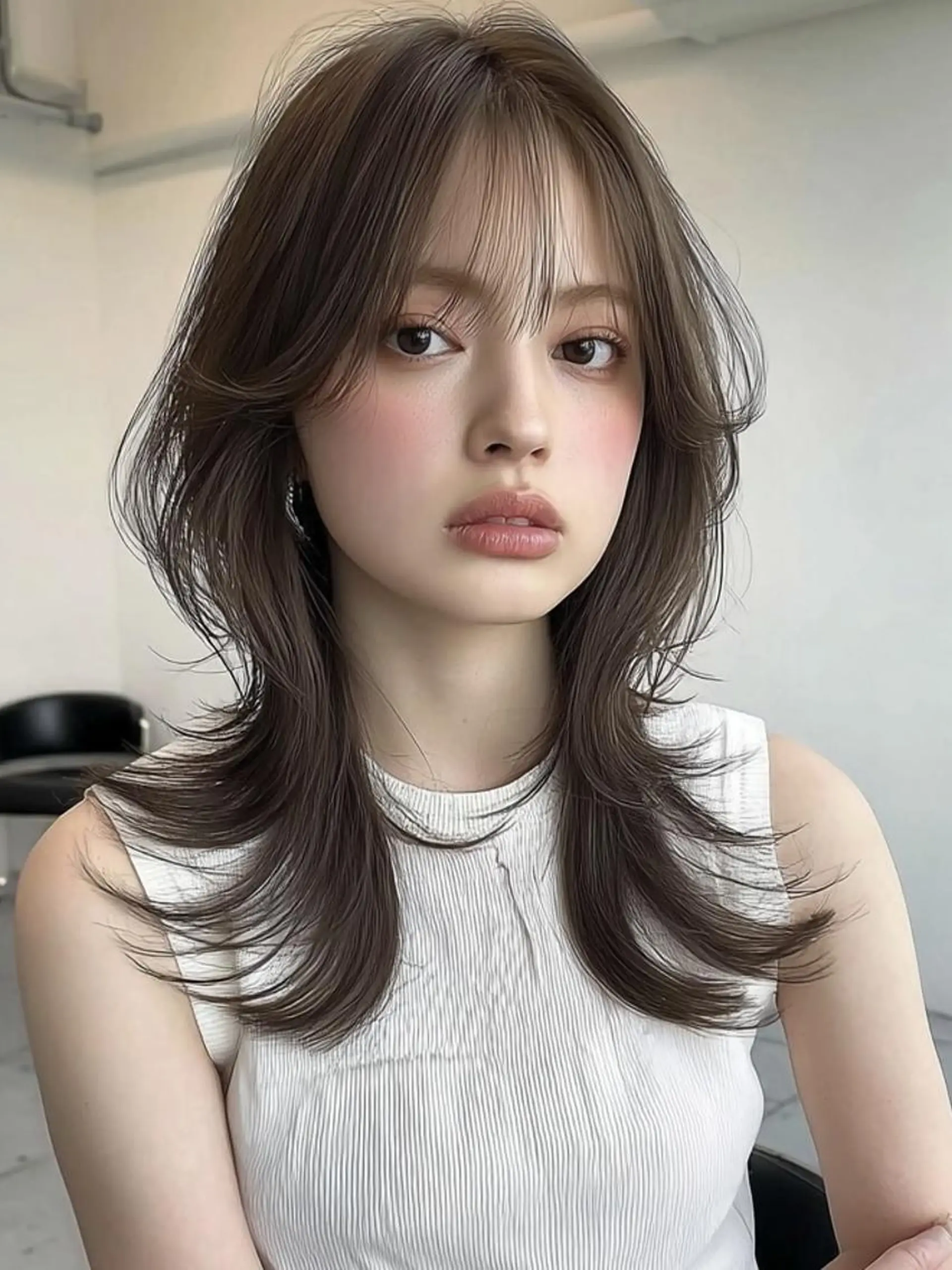 セミロング セミロングパーマ ボブ 髪質改善 縮毛矯正 トリートメント カット ヘアカラー パーマ ナチュラルヘア/ 似合わせ/三宅 昌太のヘアスタイル