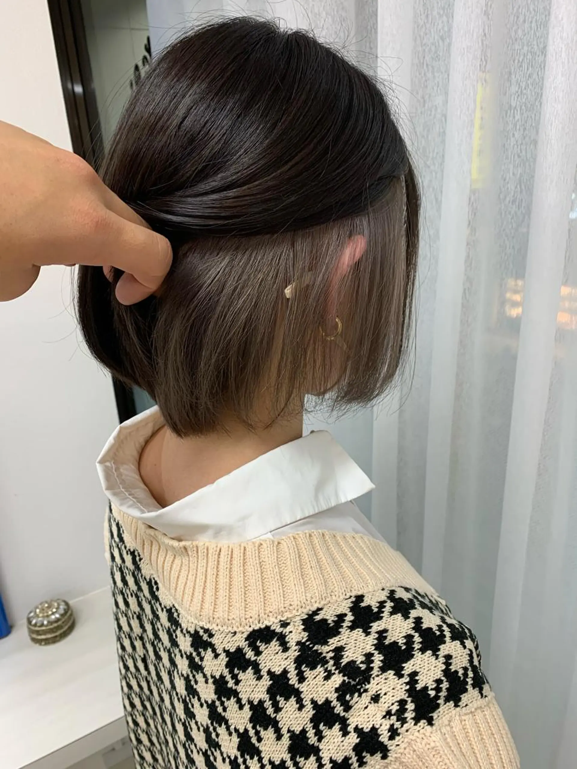 ショート カラー ヘアカラー トリートメント LUNON/田河優花 /デザインカラーのヘアスタイル