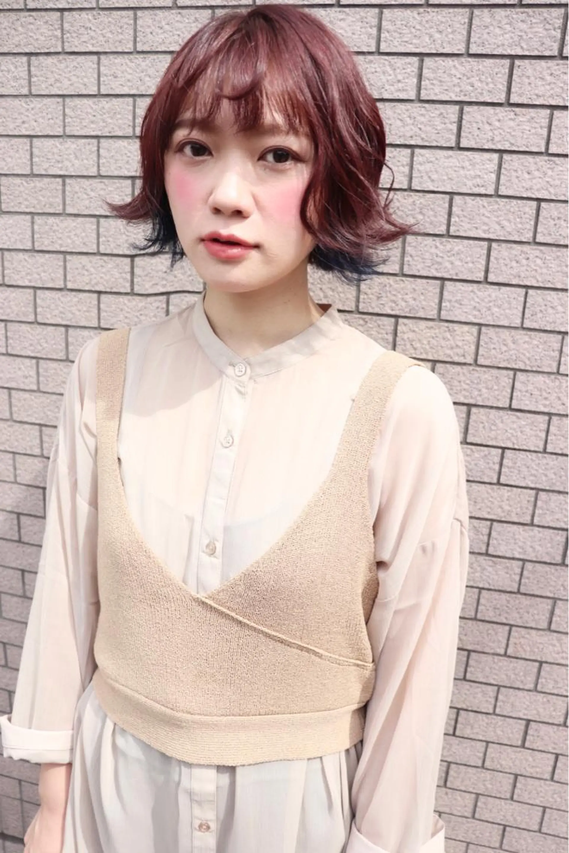 ショート カラー インナーカラー 汐見 悠佑のヘアスタイル