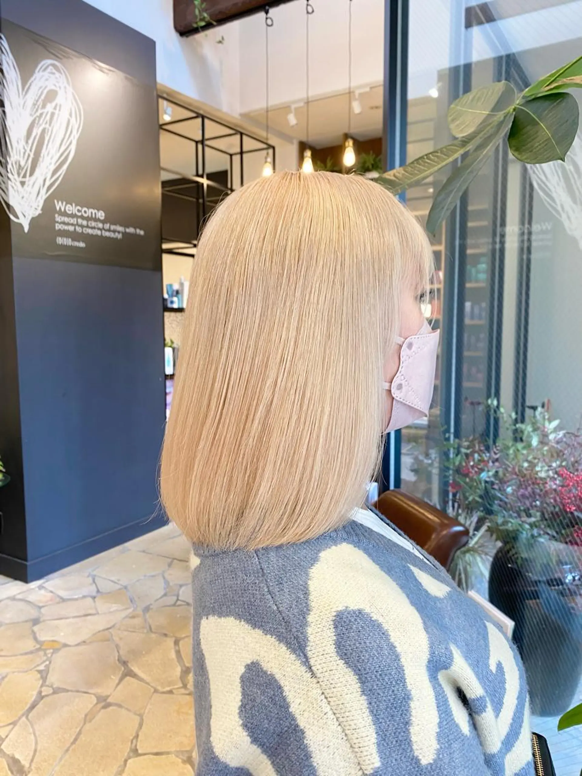 ミディアム RINOSHORES所属・yume🫧 ハイトーン/ブリーチのヘアスタイル