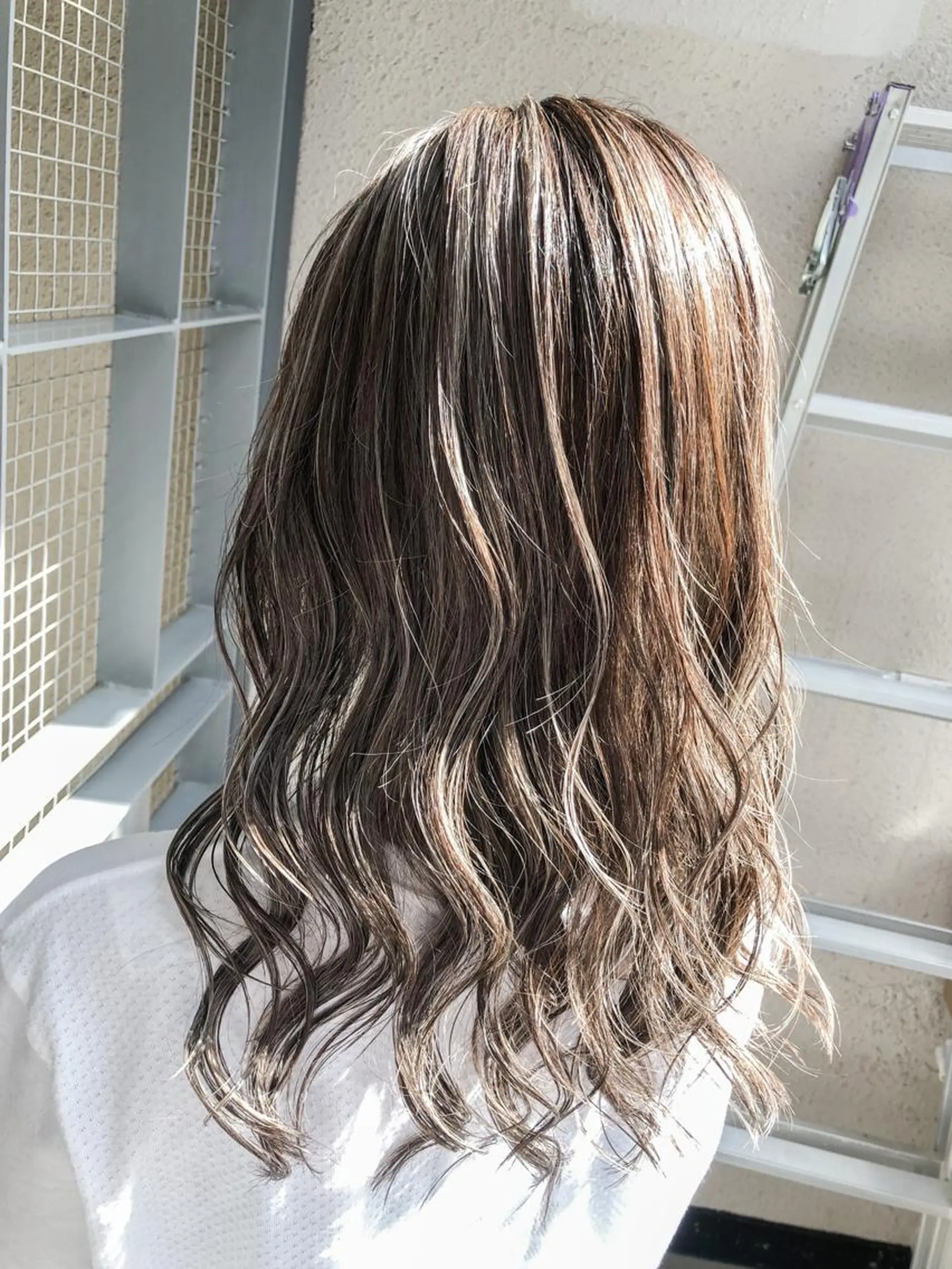 セミロング カット ヘアカラー レイヤーカット× 髪質改善たもりのヘアスタイル