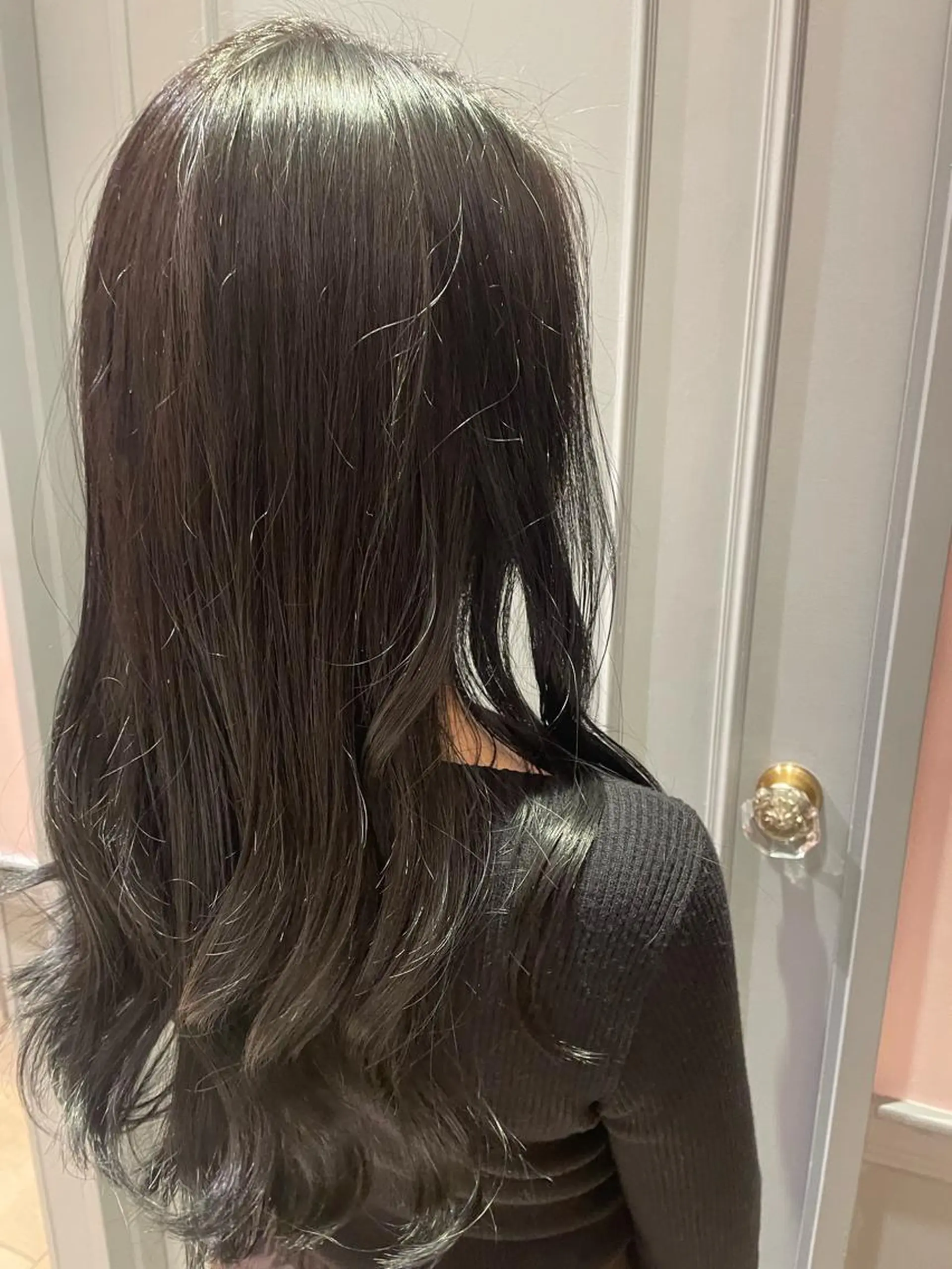 ロング カットモデル ヨネダのヘアスタイル