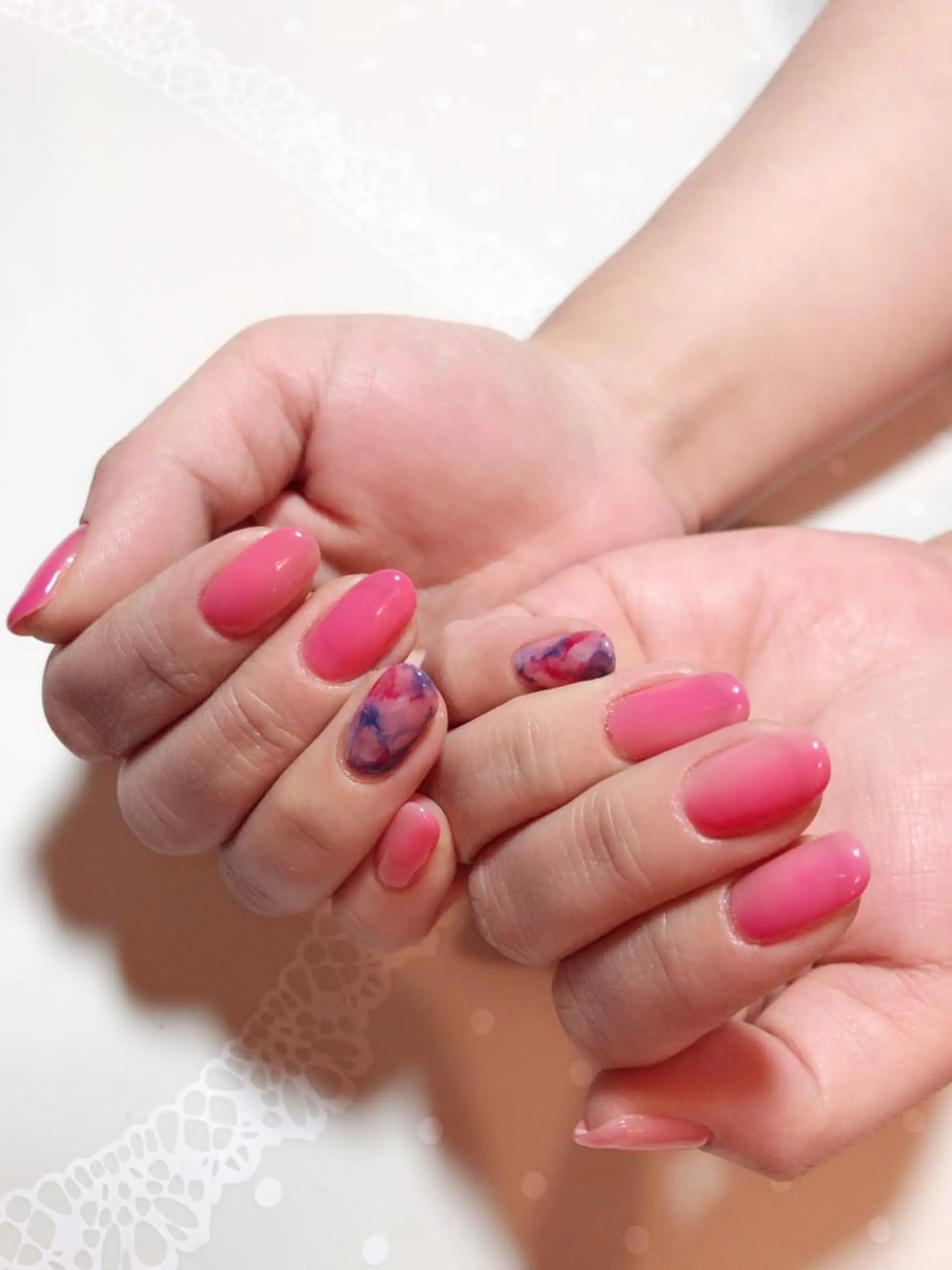 ネイル 桜ネイル グラデーション 春ネイル atelier chic+のネイルデザイン