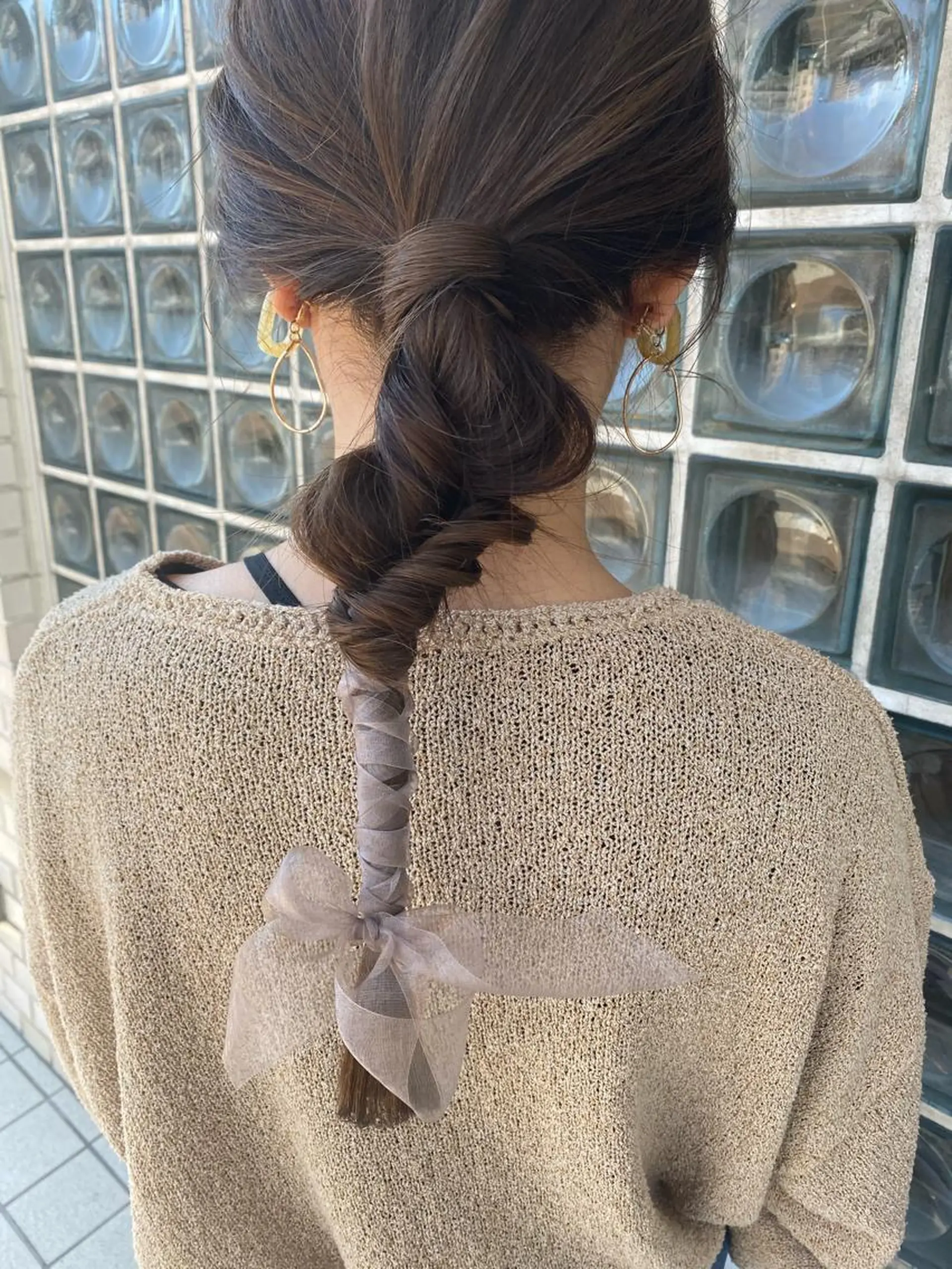 ロング ヘアアレンジ 簡単アレンジ 井上 日菜乃のヘアスタイル