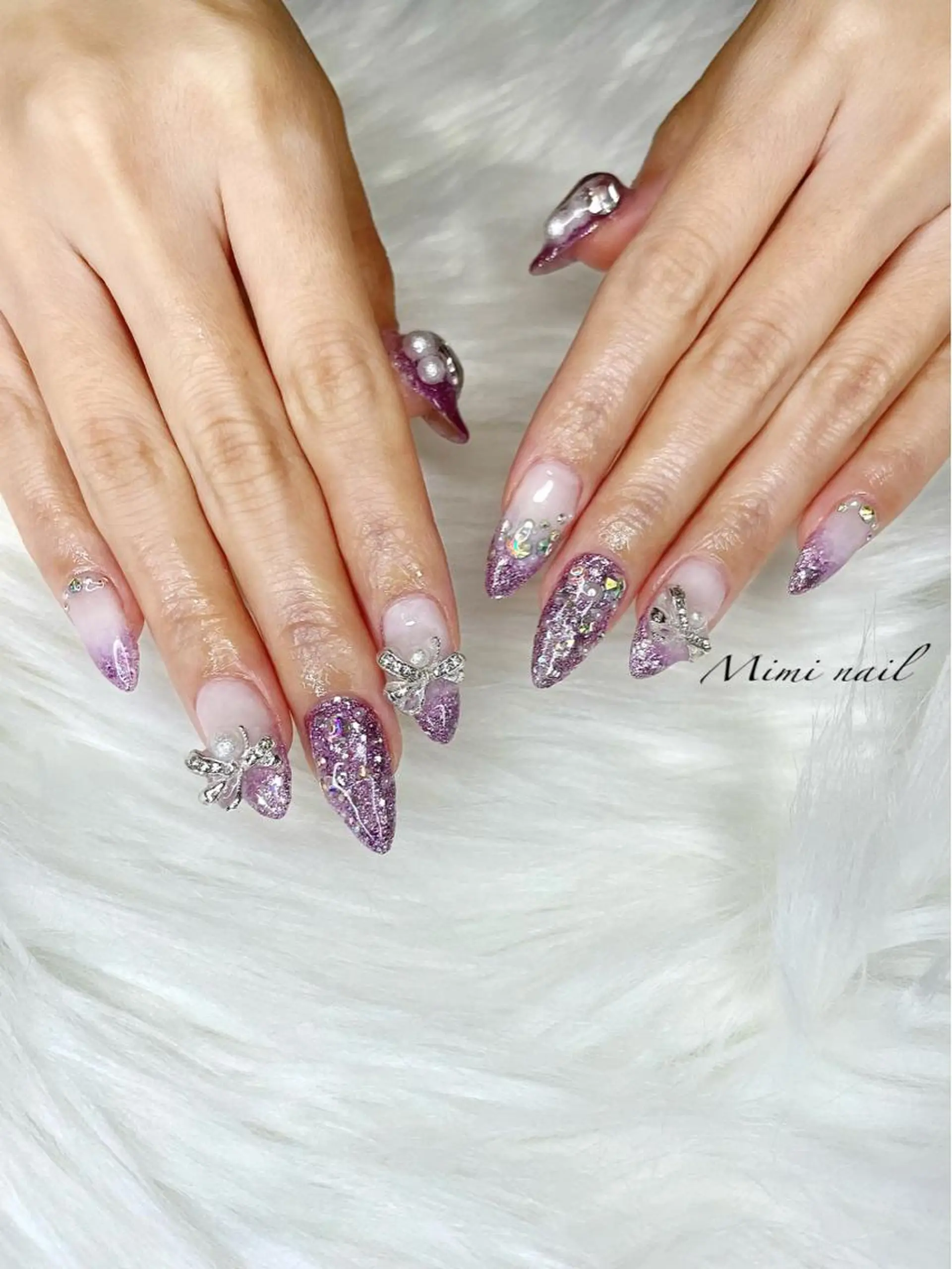 ネイル キラキラネイル beauty salonM&Iのネイルデザイン