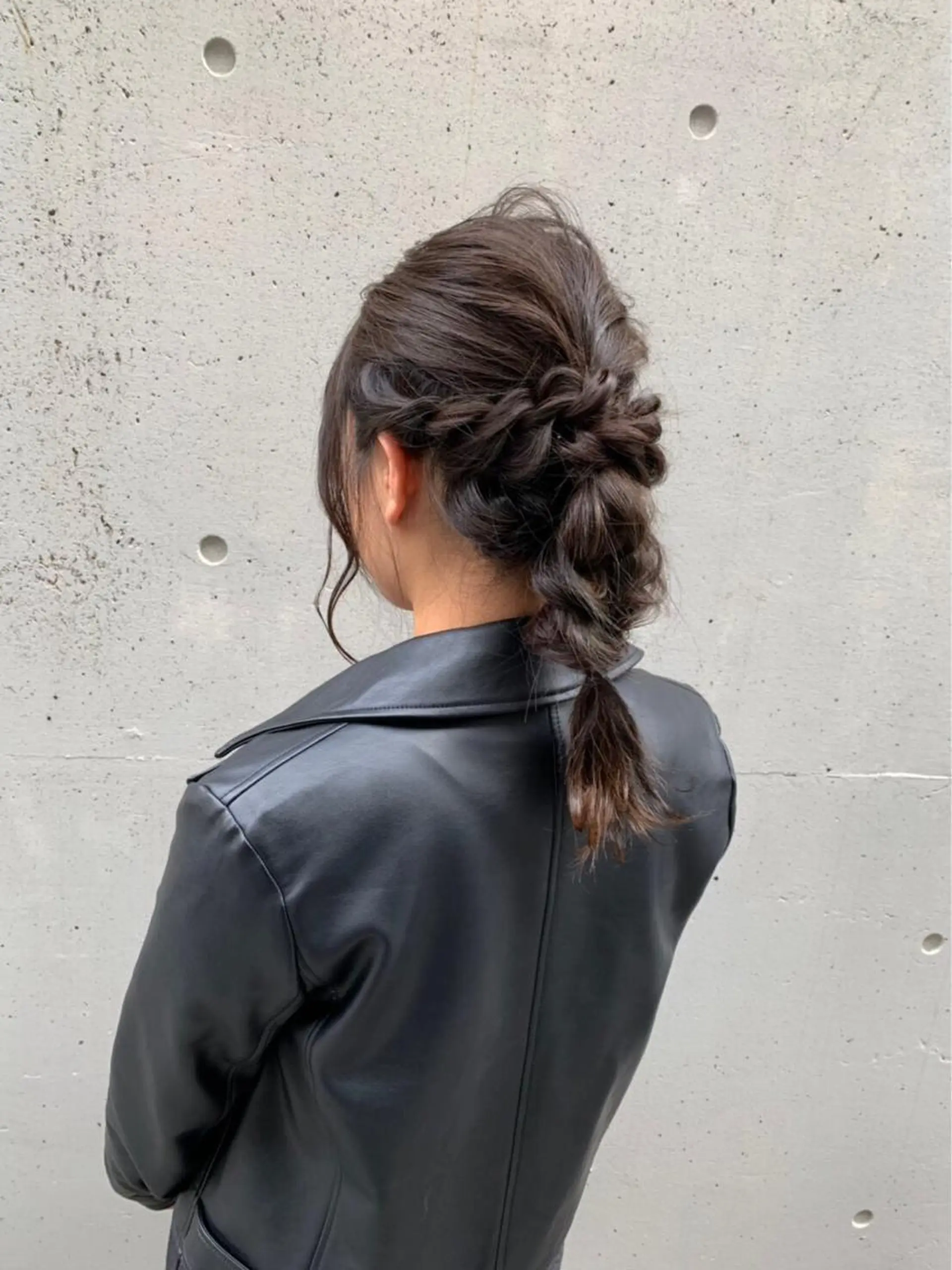 セミロング 酸性縮毛矯正🧴韓国 レイヤー/髪質改善のヘアスタイル