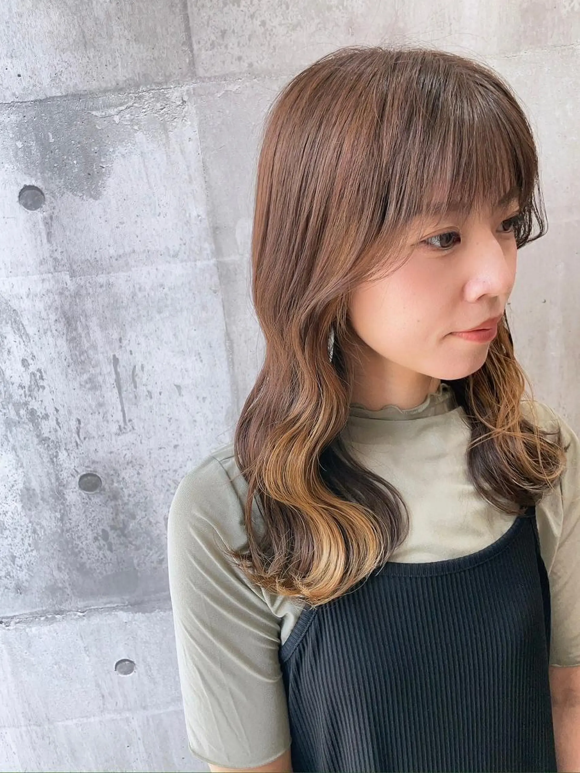 ロング カラー ダブルカラー グラデーションカラー ハイライトカラー イルミナカラー インナーカラー ヘアカラー トリートメント BUCKS【天王寺】 バックス【駅30秒】のヘアスタイル