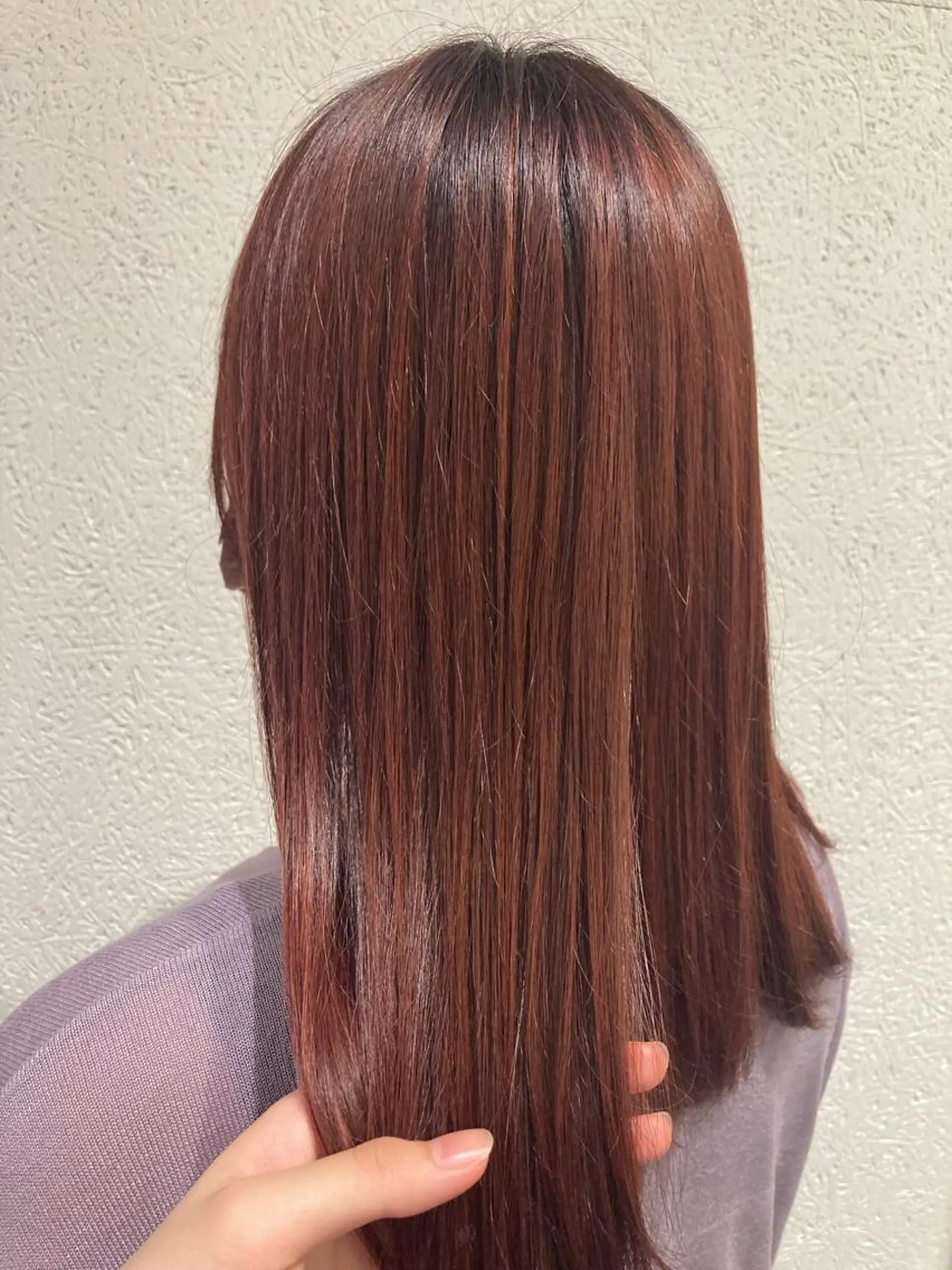 セミロング カラー ミルクティー量産💙 💙ブリーチ特化💙のヘアスタイル