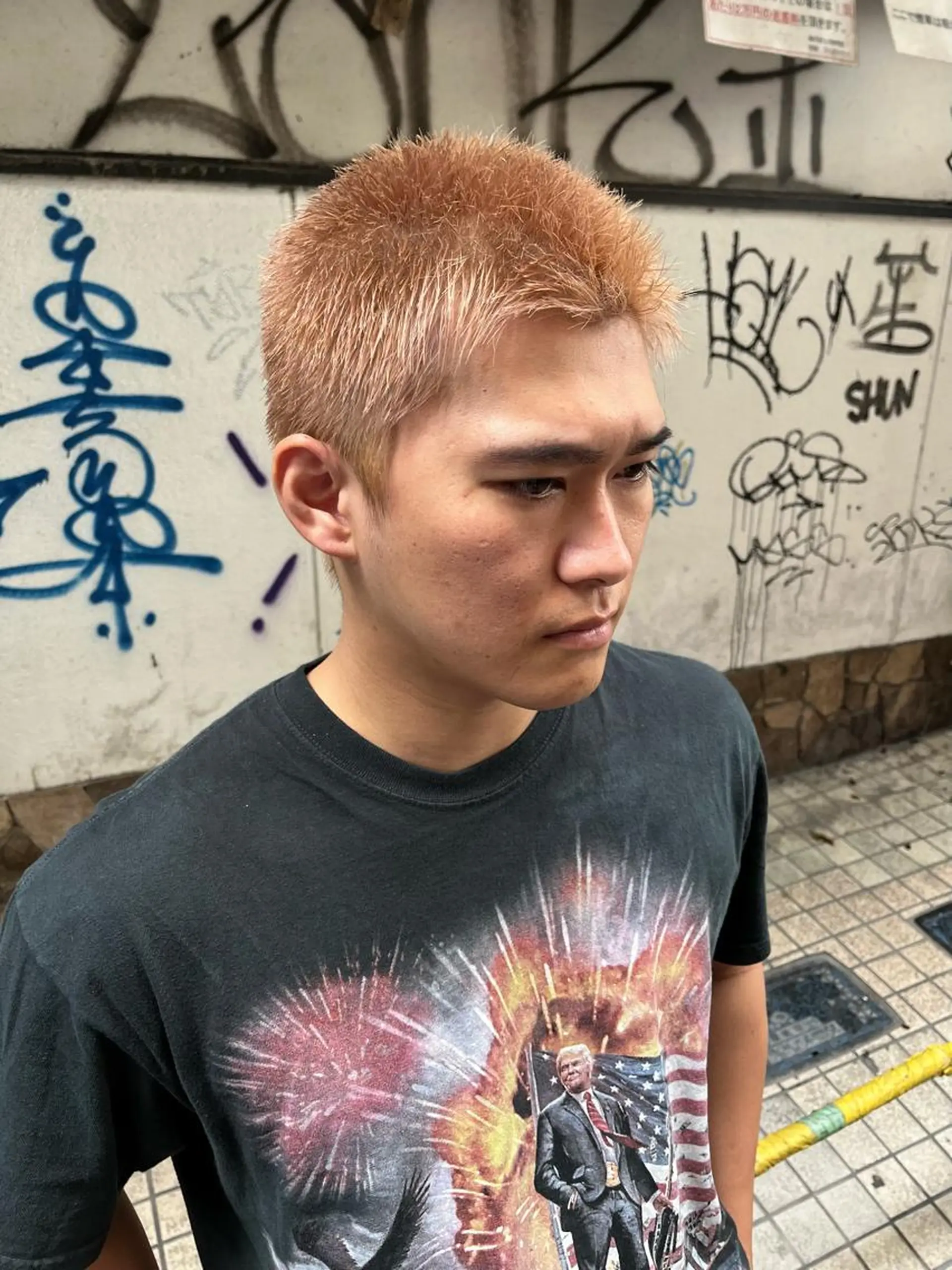 ショート カラー パーマ ヘアアレンジ メンズ ヘアカラー トリートメント 💎髪質改善特化💎 RUITOのヘアスタイル