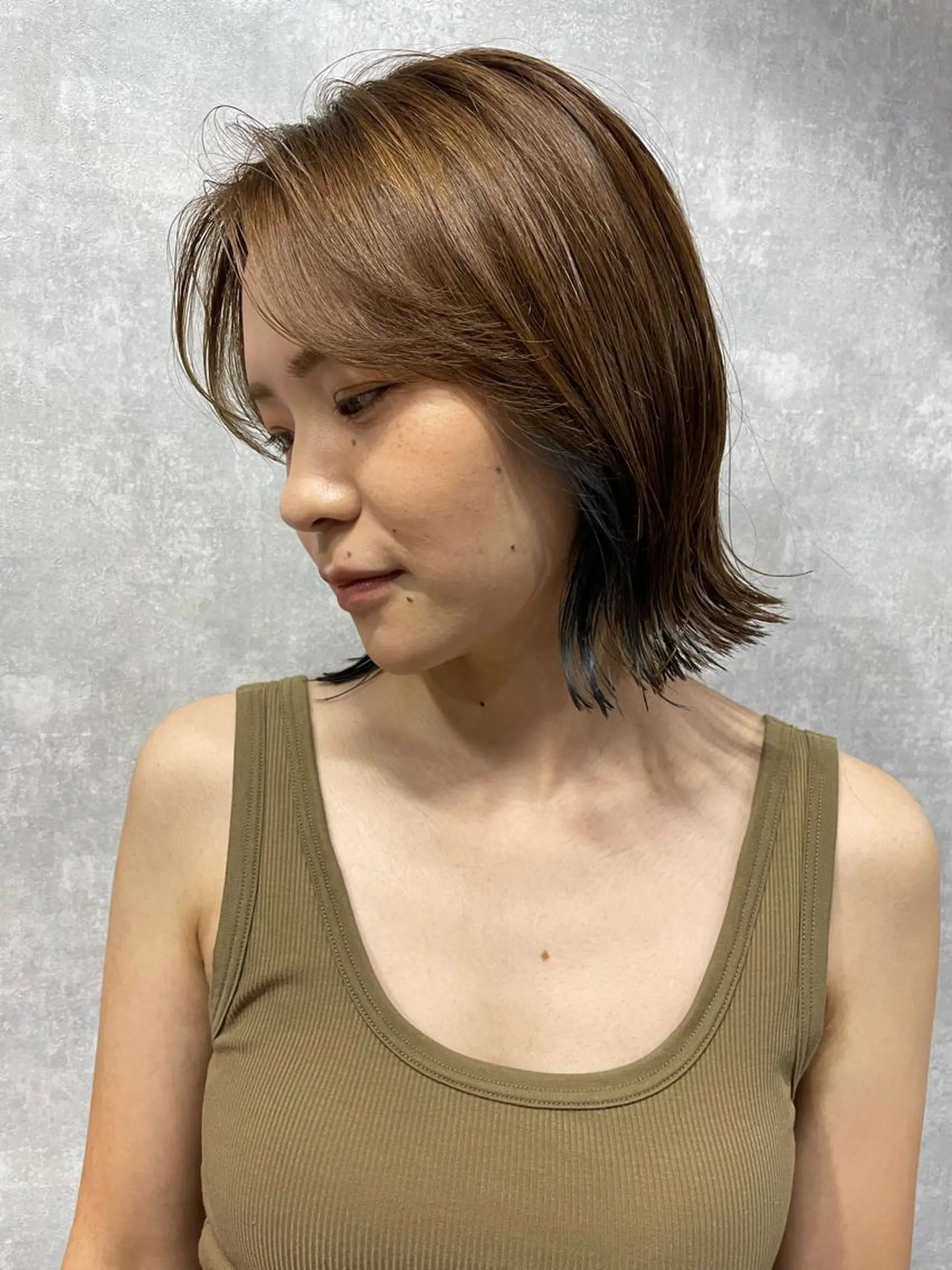 ショート 切りっぱなしボブ ショートボブ ハンサムショート 丸みショート アッシュ モテ髪/ボブ/ショー ト/アダチフウトのヘアスタイル
