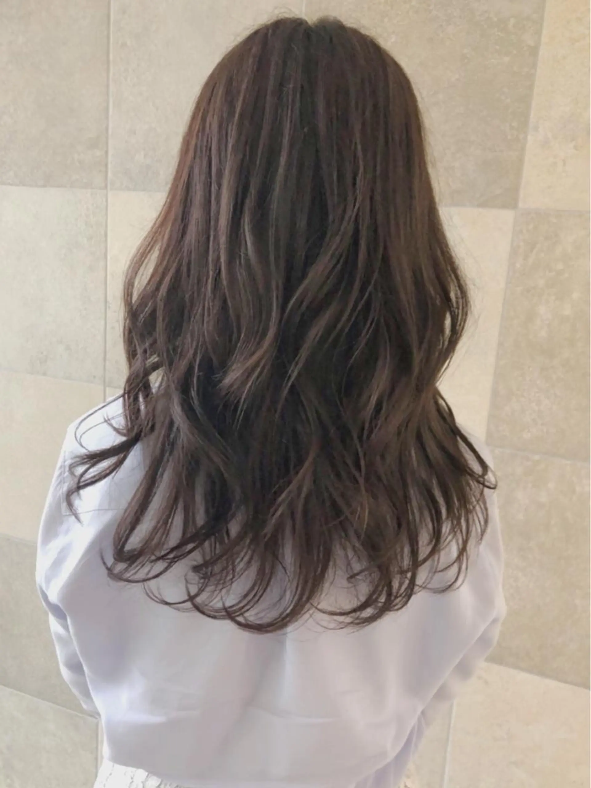 セミロング カラー カット ヘアカラー カット／メンズカット 藤田麻衣のヘアスタイル