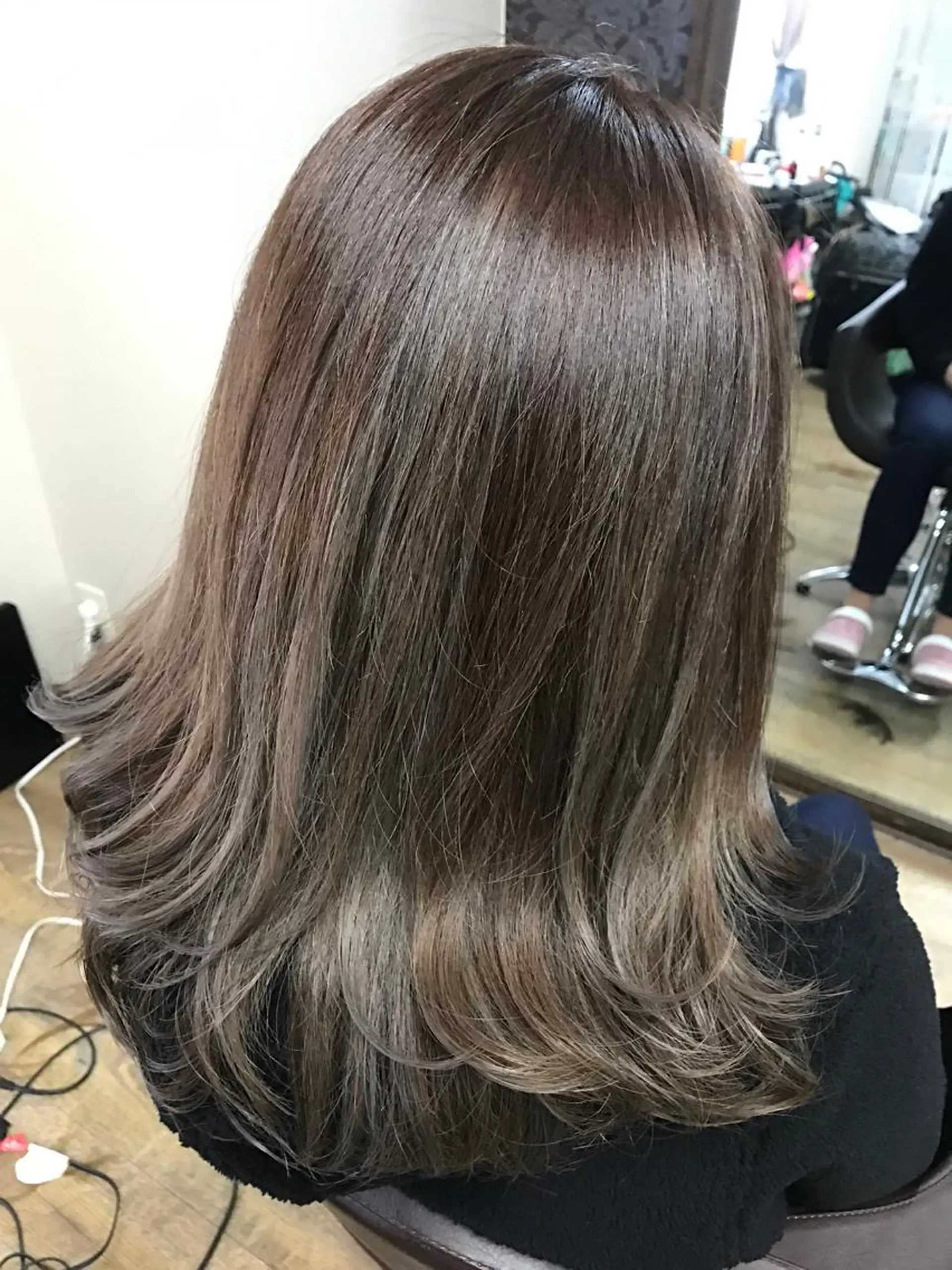 ミディアム カラー ヘアカラー 池田 景子のヘアスタイル