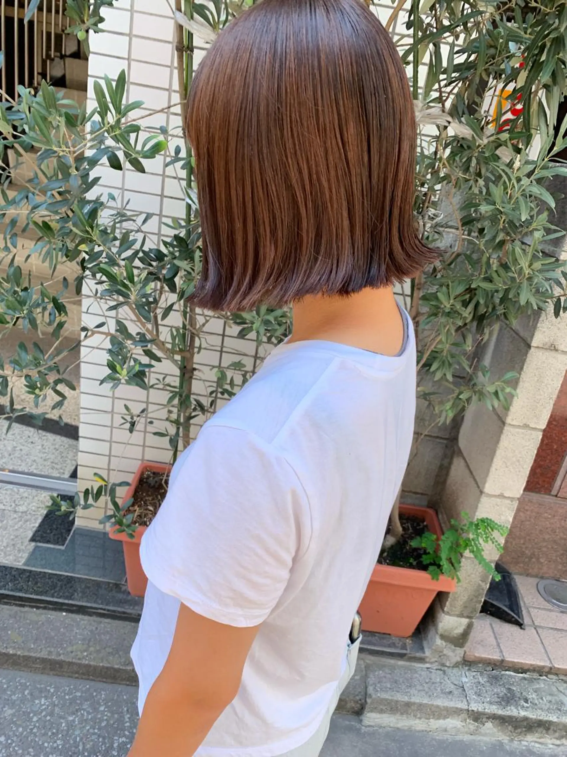 ミディアム ボブ 🫧透明感カラー/ ボブ/小笠原汐海🪽のヘアスタイル