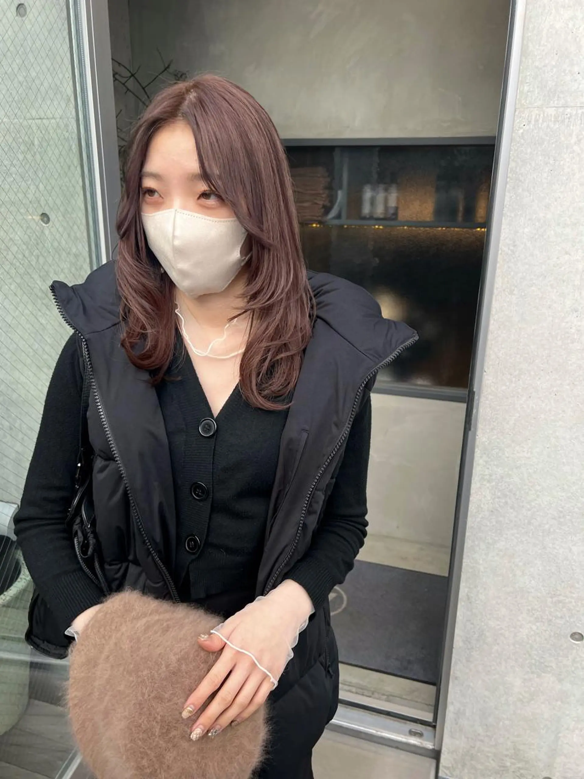 ミディアム カラー ベージュカラー ハイレイヤー レイヤーカット カット ヘアカラー トリートメント sakoda shunkiのヘアスタイル