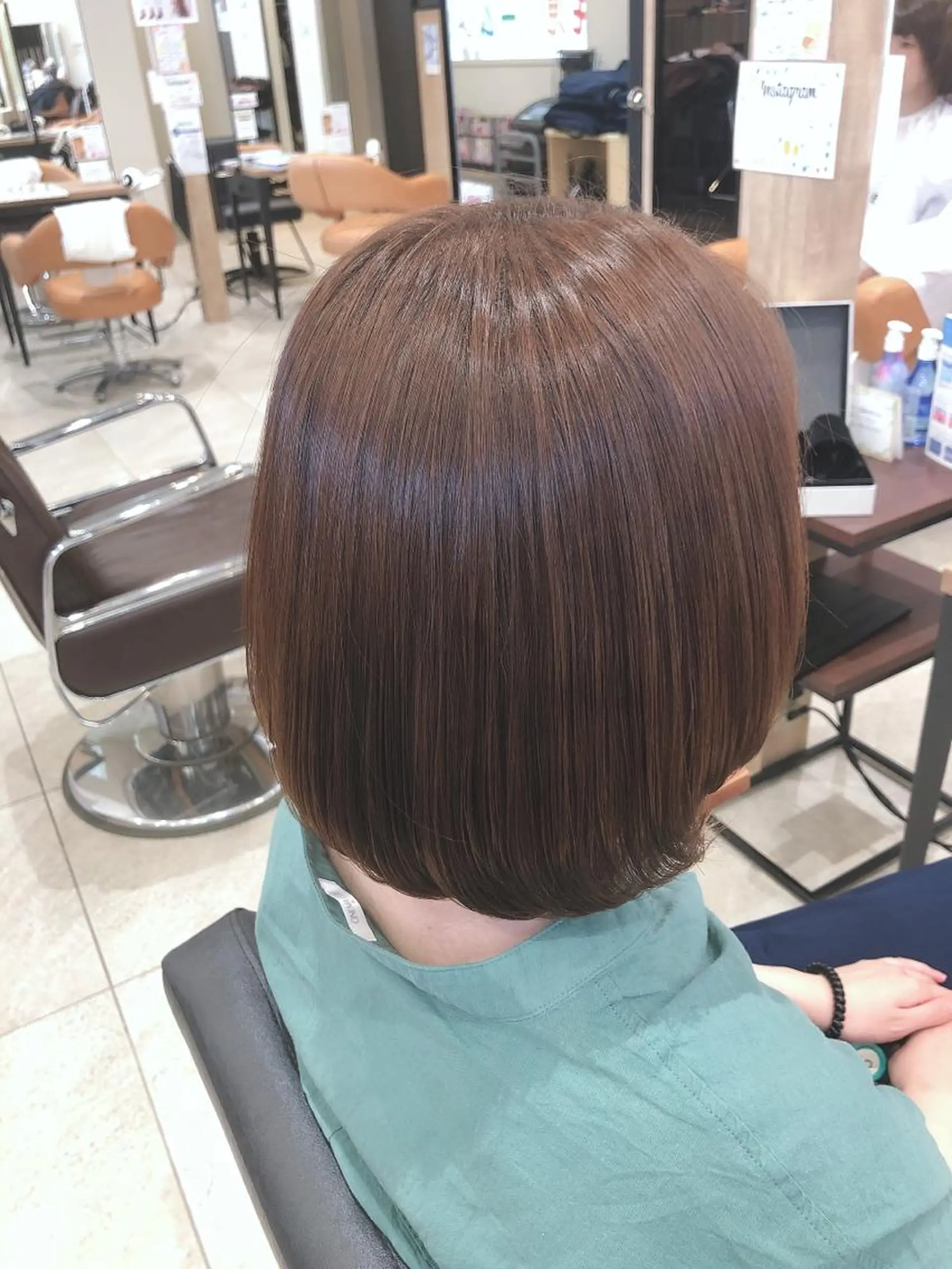 ミディアム トリートメント 酸熱トリートメント 安田 美由紀のヘアスタイル