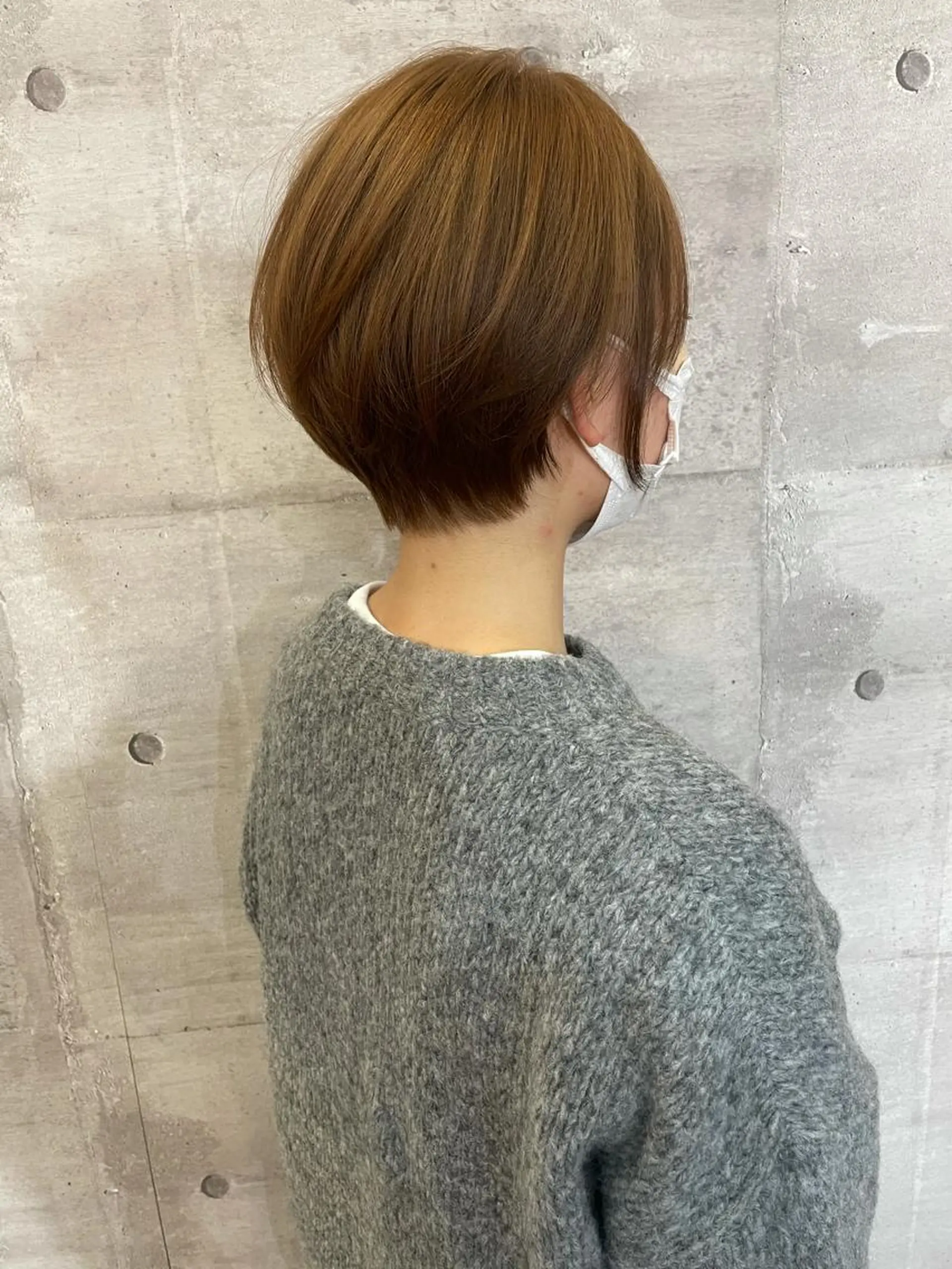 ショート カラー アッシュ ハイライトカラー イルミナカラー インナーカラー テラコッタ カット 江上拓郎/ショート /酸性ストレートのヘアスタイル