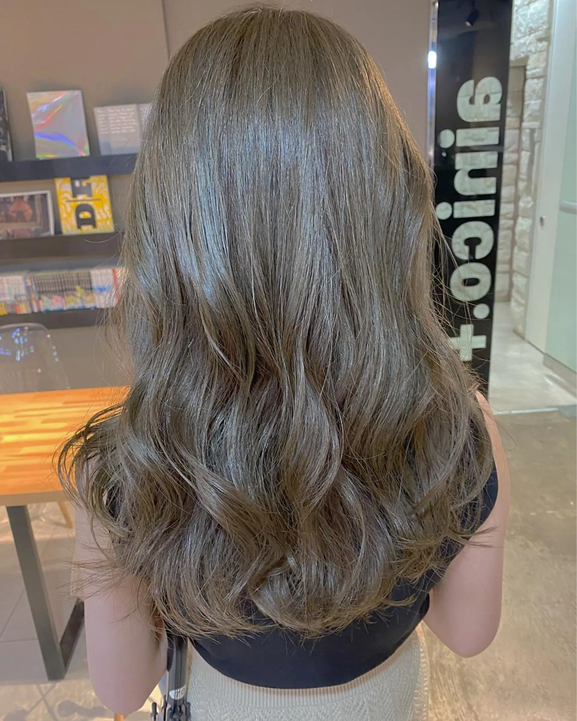 ロング カラー ヘアアレンジ メンズ キッズ ネイル マツエク・マツパ ヘアカラー トリートメント GO TODAY SHAiRE SALON所属・透明感カラー🤎 ゆりのヘアスタイル