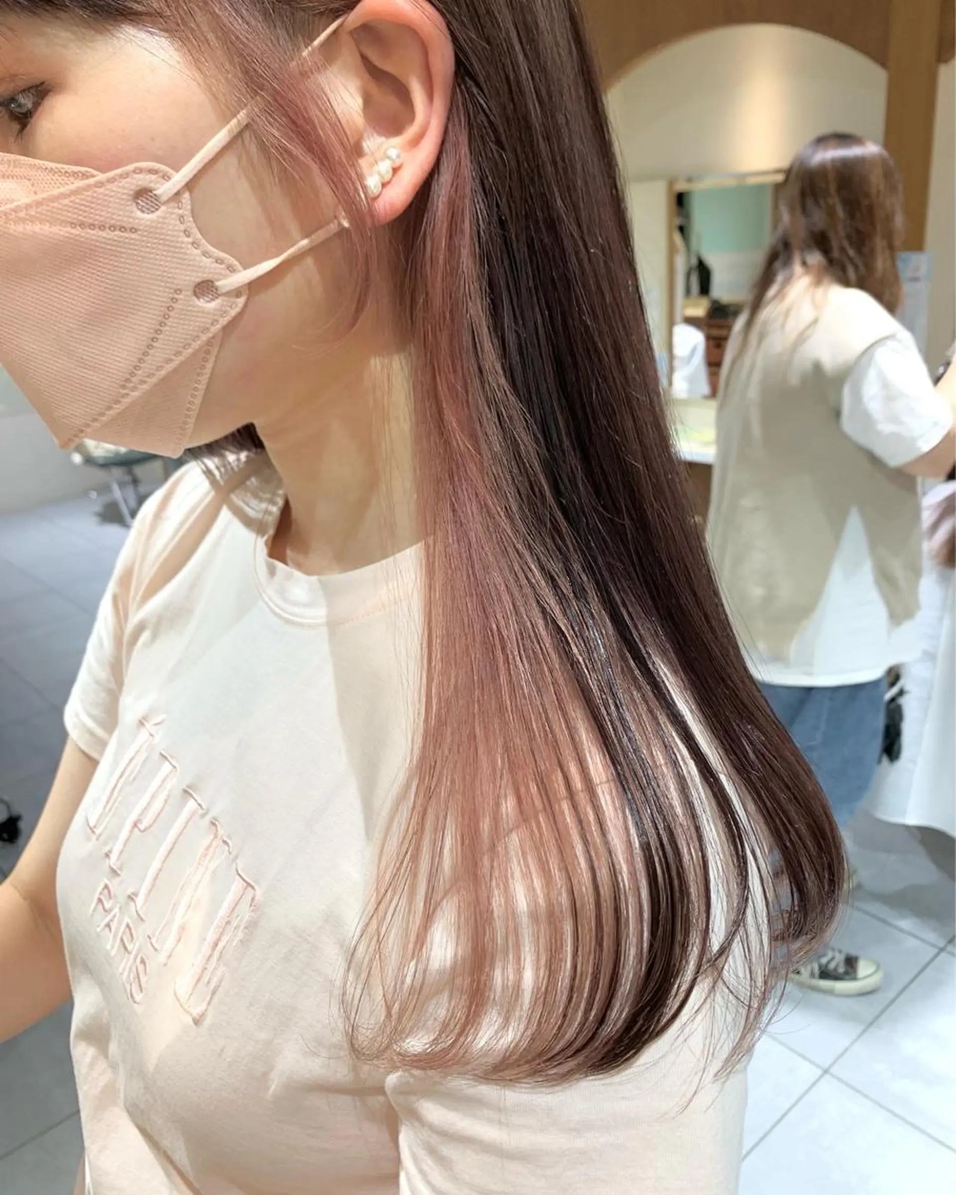 セミロング 田中 未澪のヘアスタイル