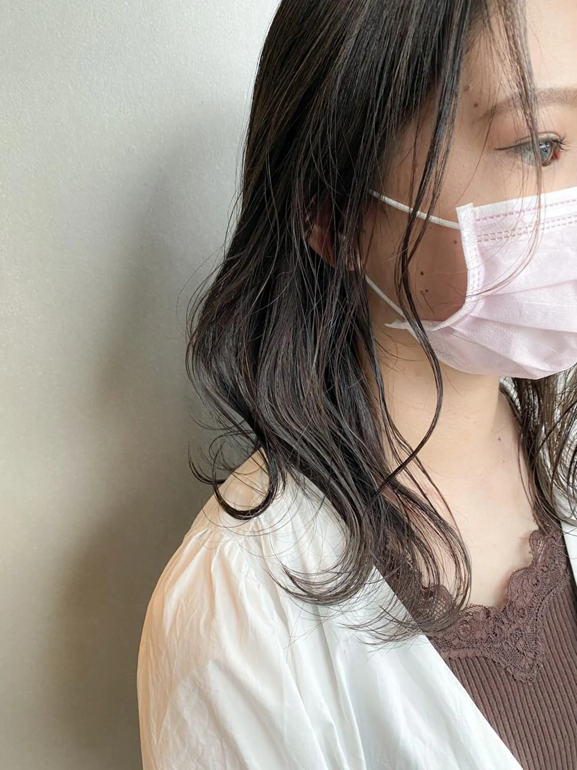 セミロング カラー カット ヘアカラー 【天満1艶髪】潤艶/ 髪質改善🌹釣本竜哉のヘアスタイル