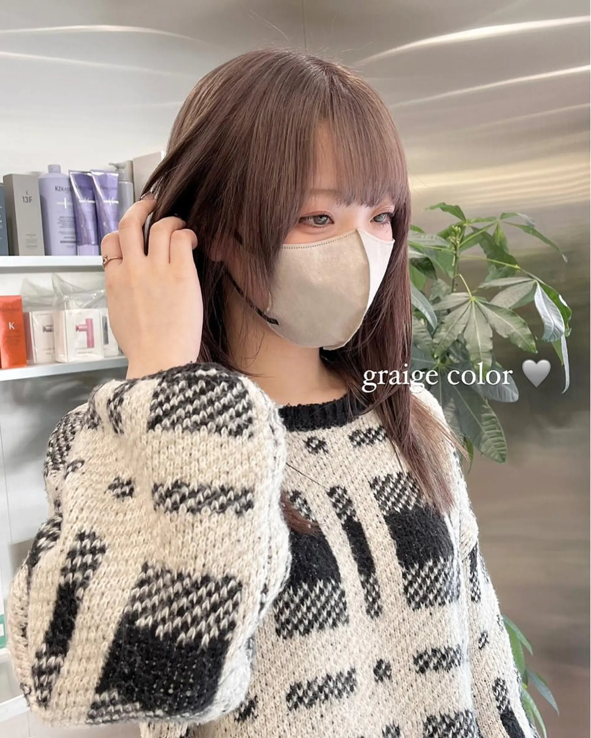 カラー ネイル マツエク・マツパ アッシュ ベージュカラー ブリーチ ケアブリーチ 透明感カラー ヘアカラー mai🤍縮毛酸性ス トレート/アイリストのヘアスタイル