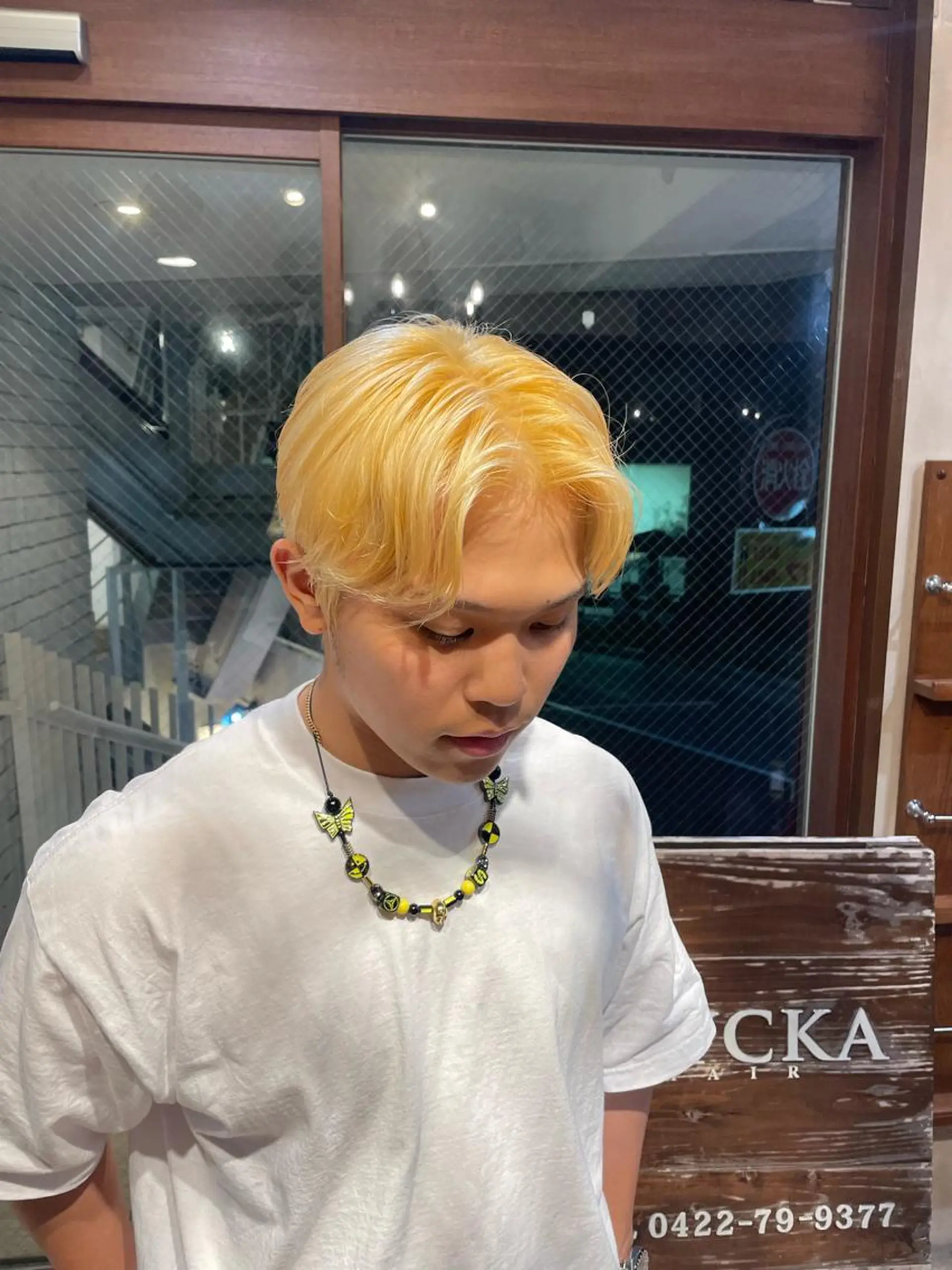 ショート カラー メンズ 🌱ぱっつとボブカ ット🌱/Ryotaのヘアスタイル