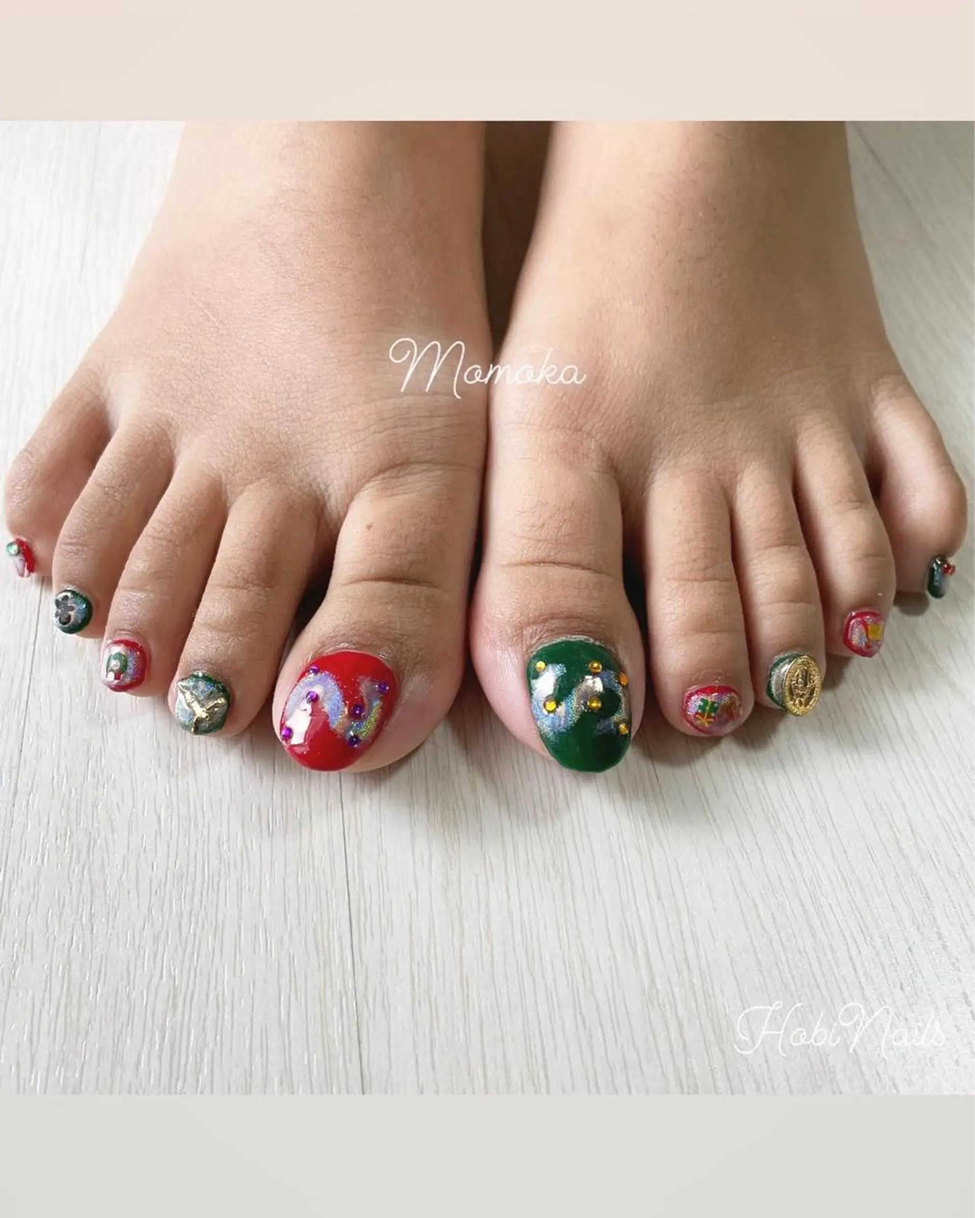 ネイル 冬ネイル クリスマス Momo nailsalonのネイルデザイン