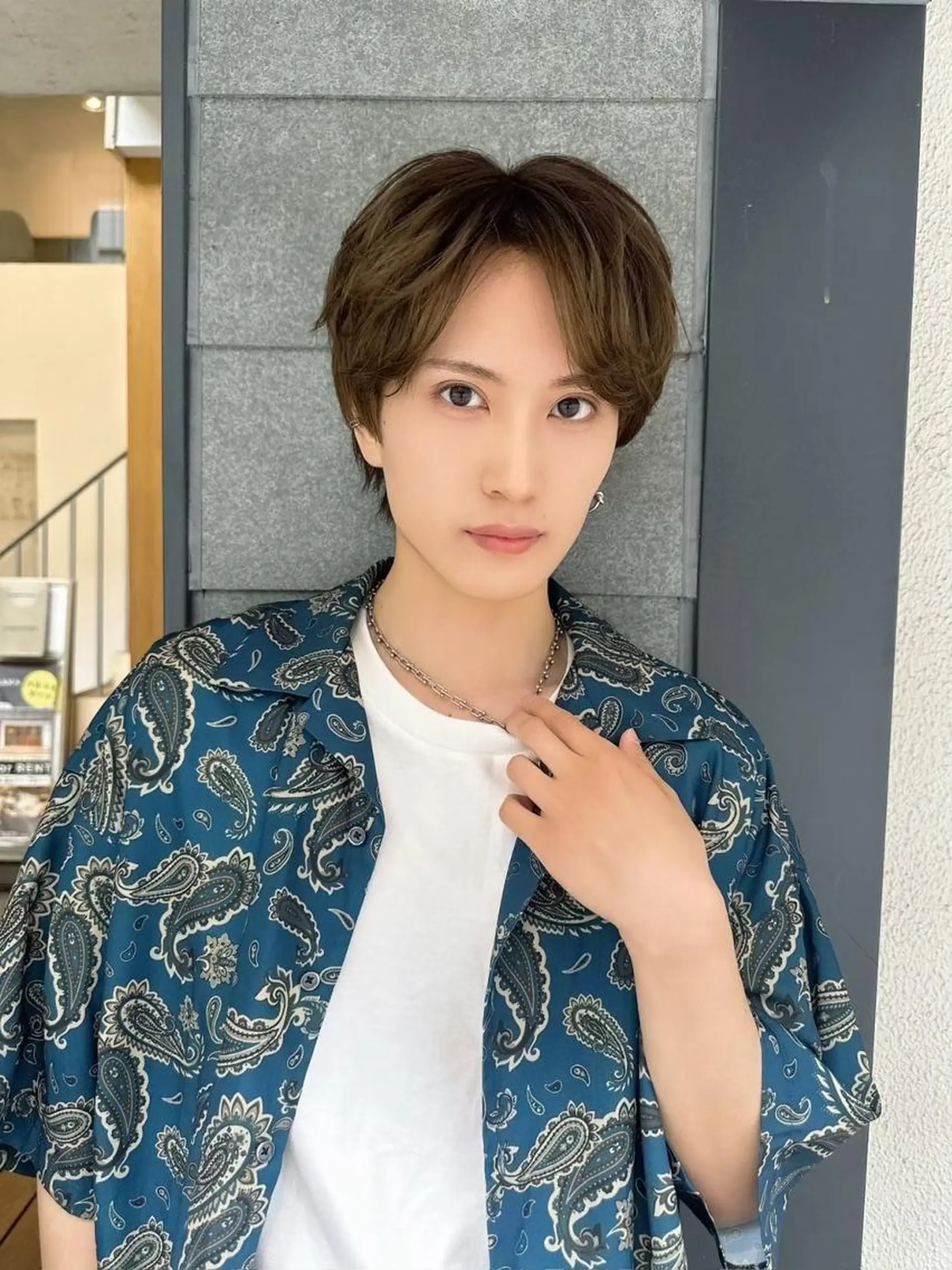 ミディアム カット パーマ 【メンズ】 shelterのヘアスタイル