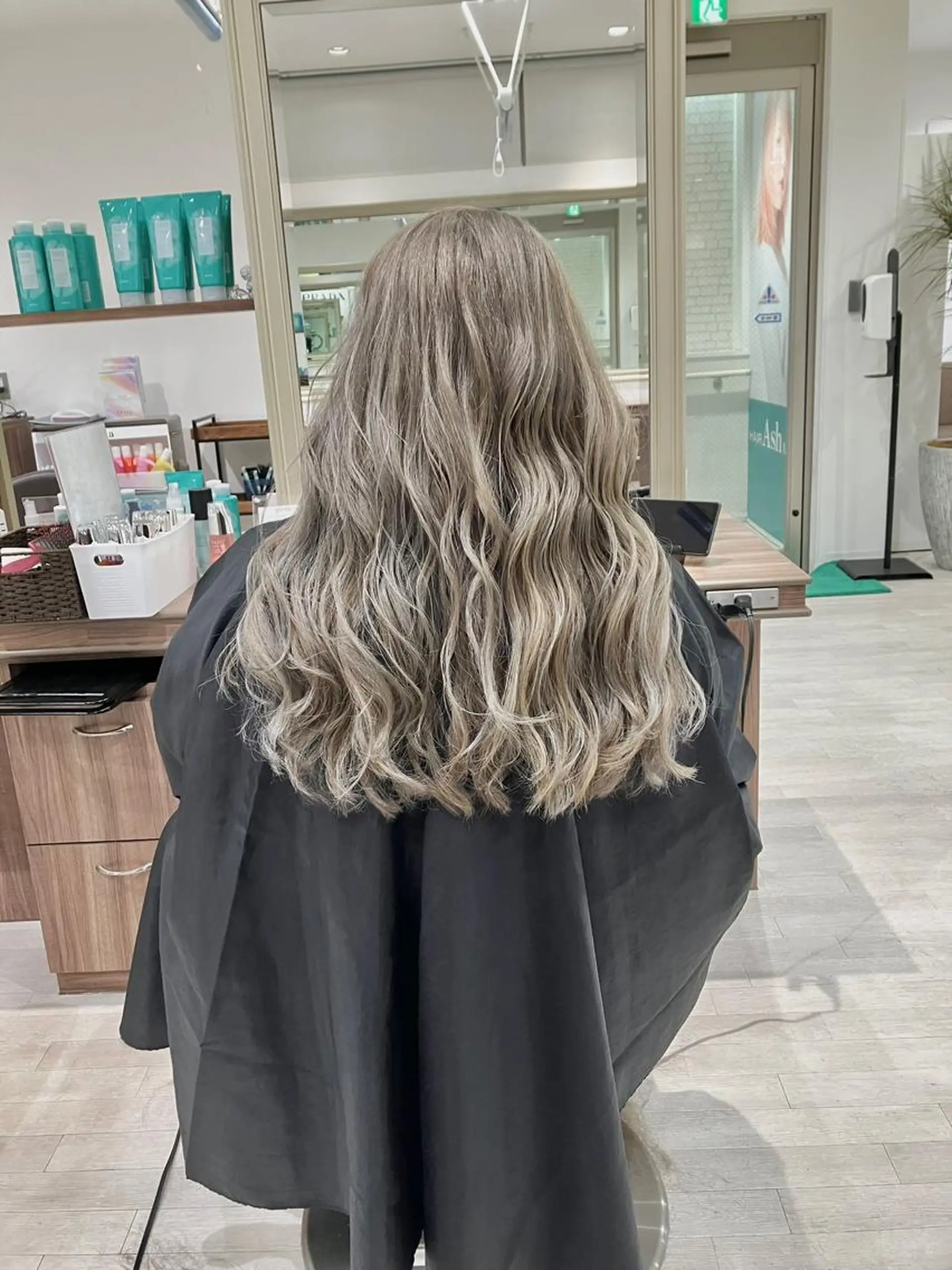 ロング カラー ヘアカラー 雅/ダブルカラー/ 白髪ぼかしハイライトのヘアスタイル