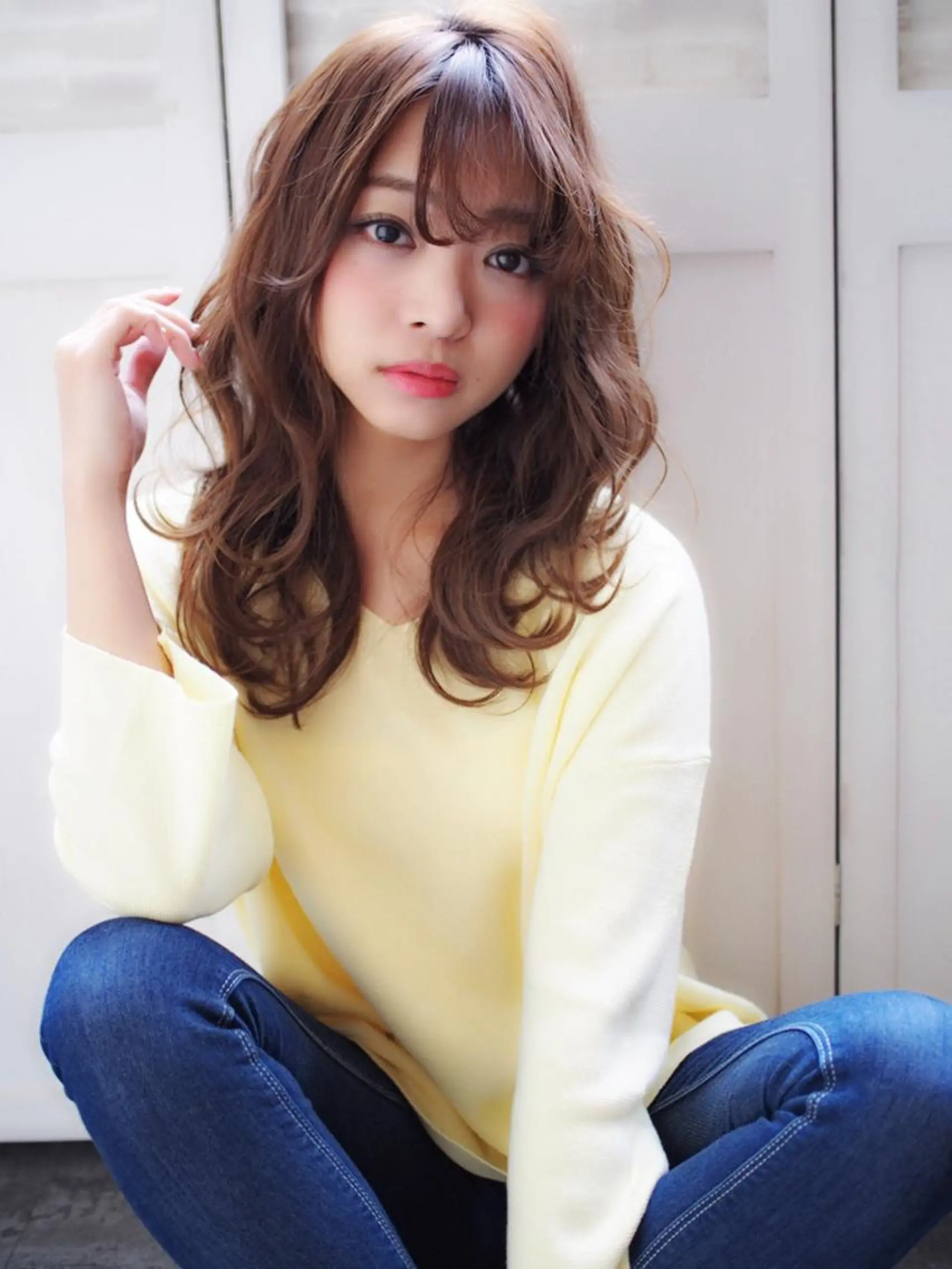 ミディアム ほさか しんごのヘアスタイル