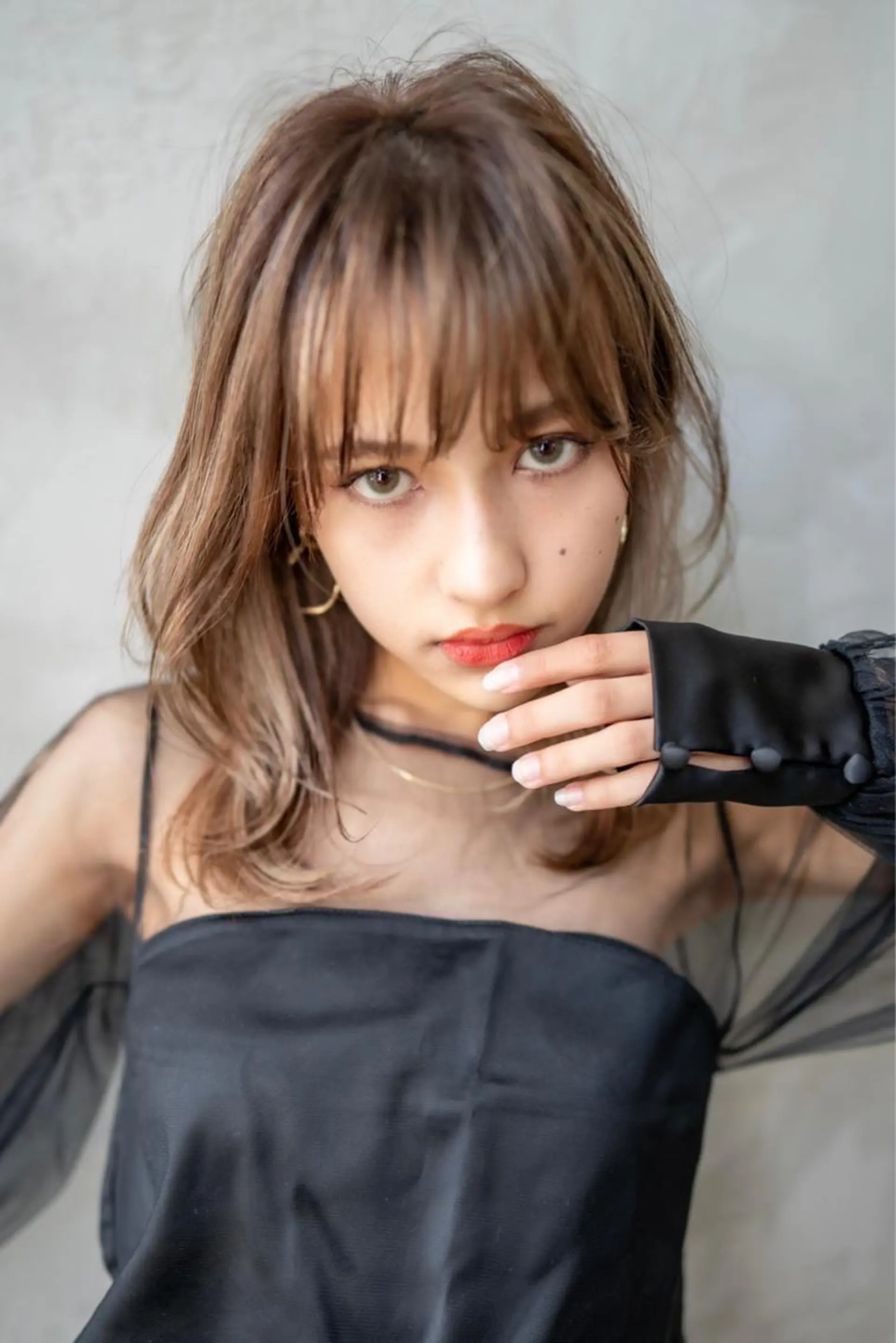 ミディアム カラー 韓国ヘア 店長NEGIのヘアスタイル