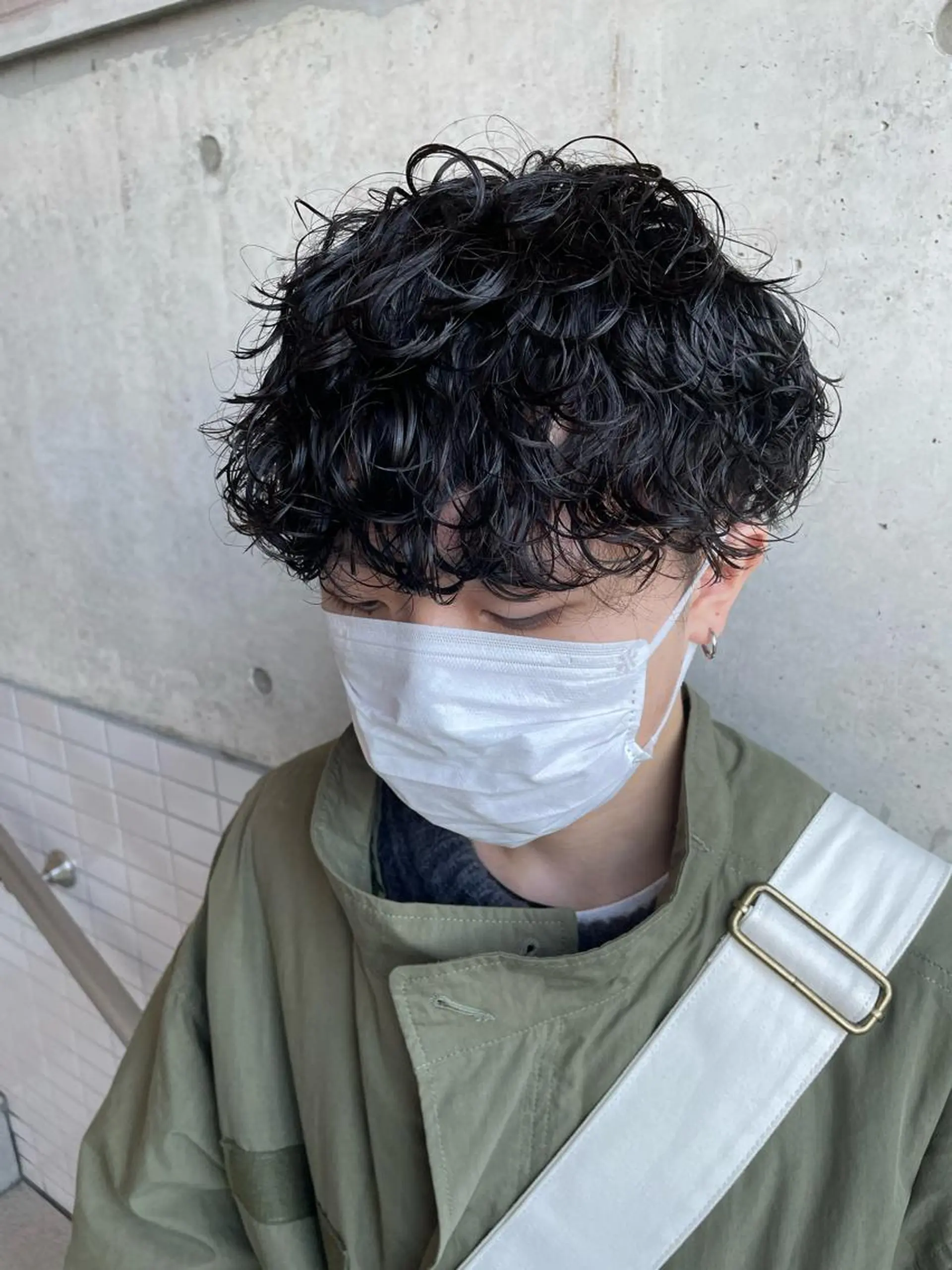 パーマ メンズ カット パーマ 大阪メンズ 美容師井上智博のヘアスタイル