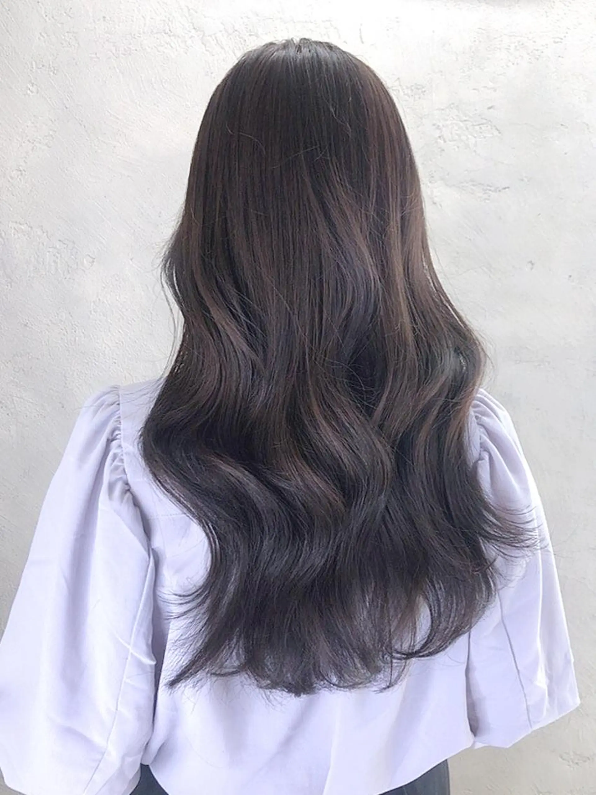 セミロング カラー パーマ ヘアアレンジ グレージュ ITbyALBUM 中野店のヘアスタイル