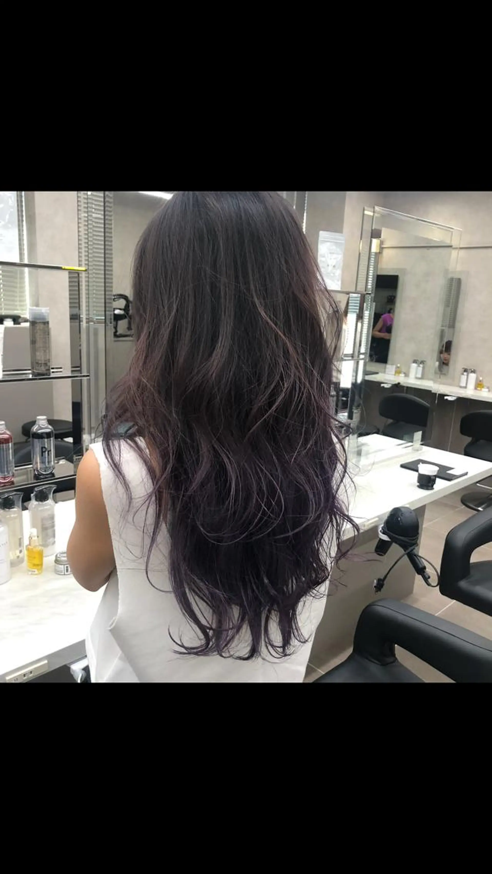 ロング カラー ヘアアレンジ グレージュ ラベンダーカラー ラベンダーグレージュ ラベンダーグレー 美髪矯正/透明感カラ ー🫧YUUKI🫧のヘアスタイル