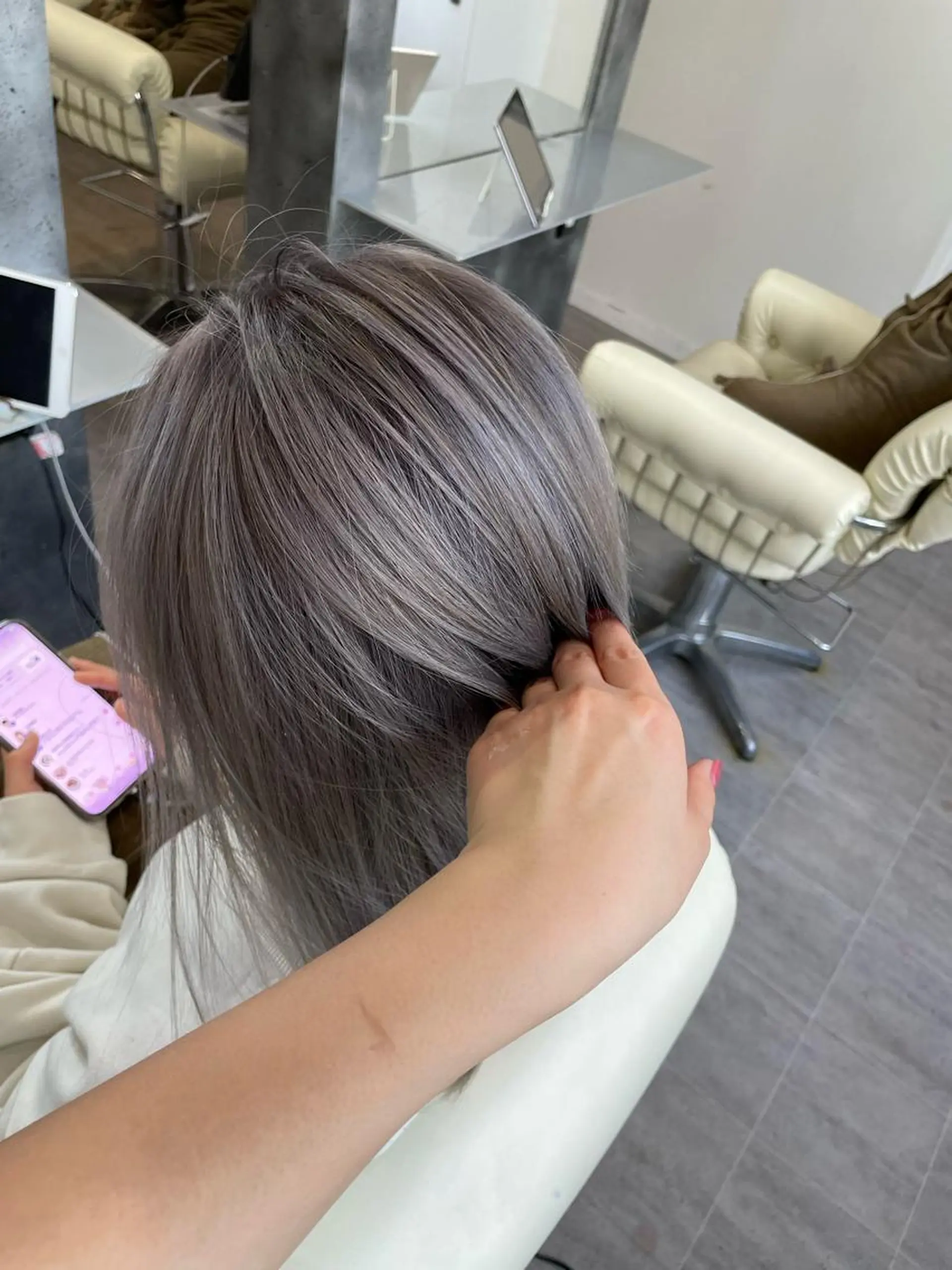 セミロング 外国人風カラー Merlyosaka 早川未来のヘアスタイル