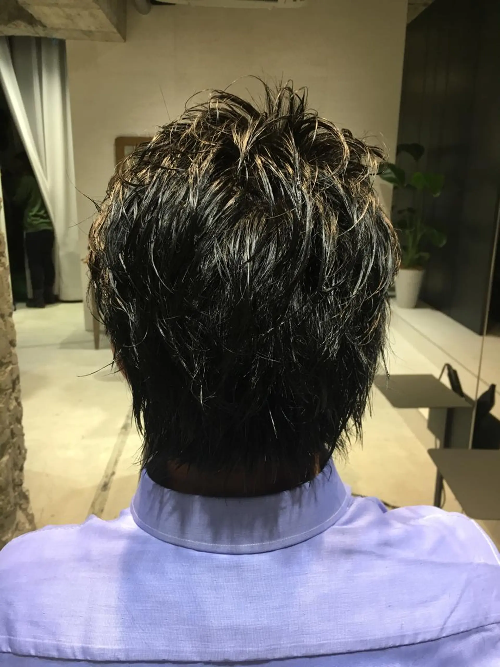 ショート パーマ メンズ ツーブロック カット ヘアカラー トリートメント 髪質改善ULTOWA ✨松井　美幸のヘアスタイル