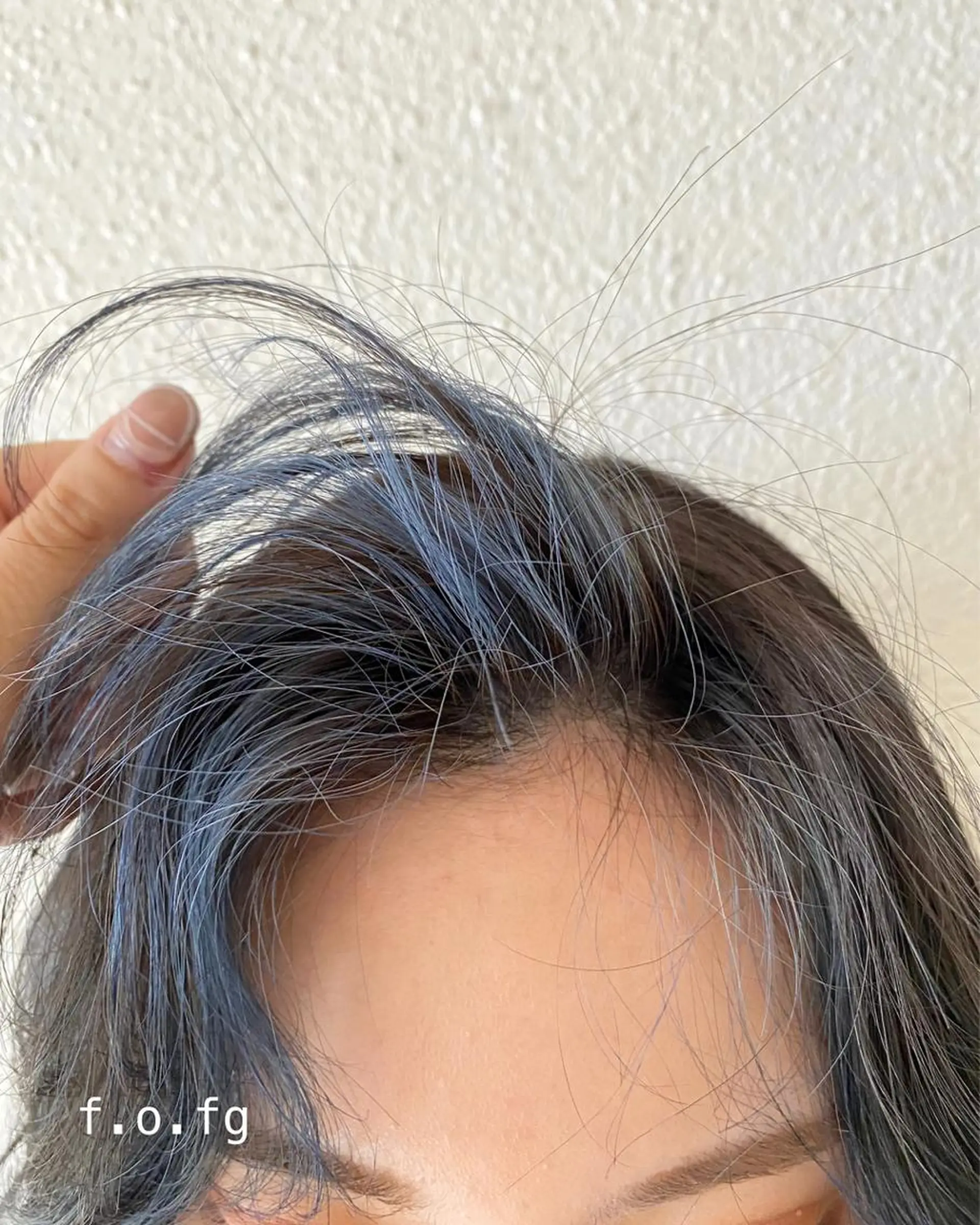 ミディアム カラー ブルーカラー カット ヘアカラー トリートメント ツキノキ ミナのヘアスタイル