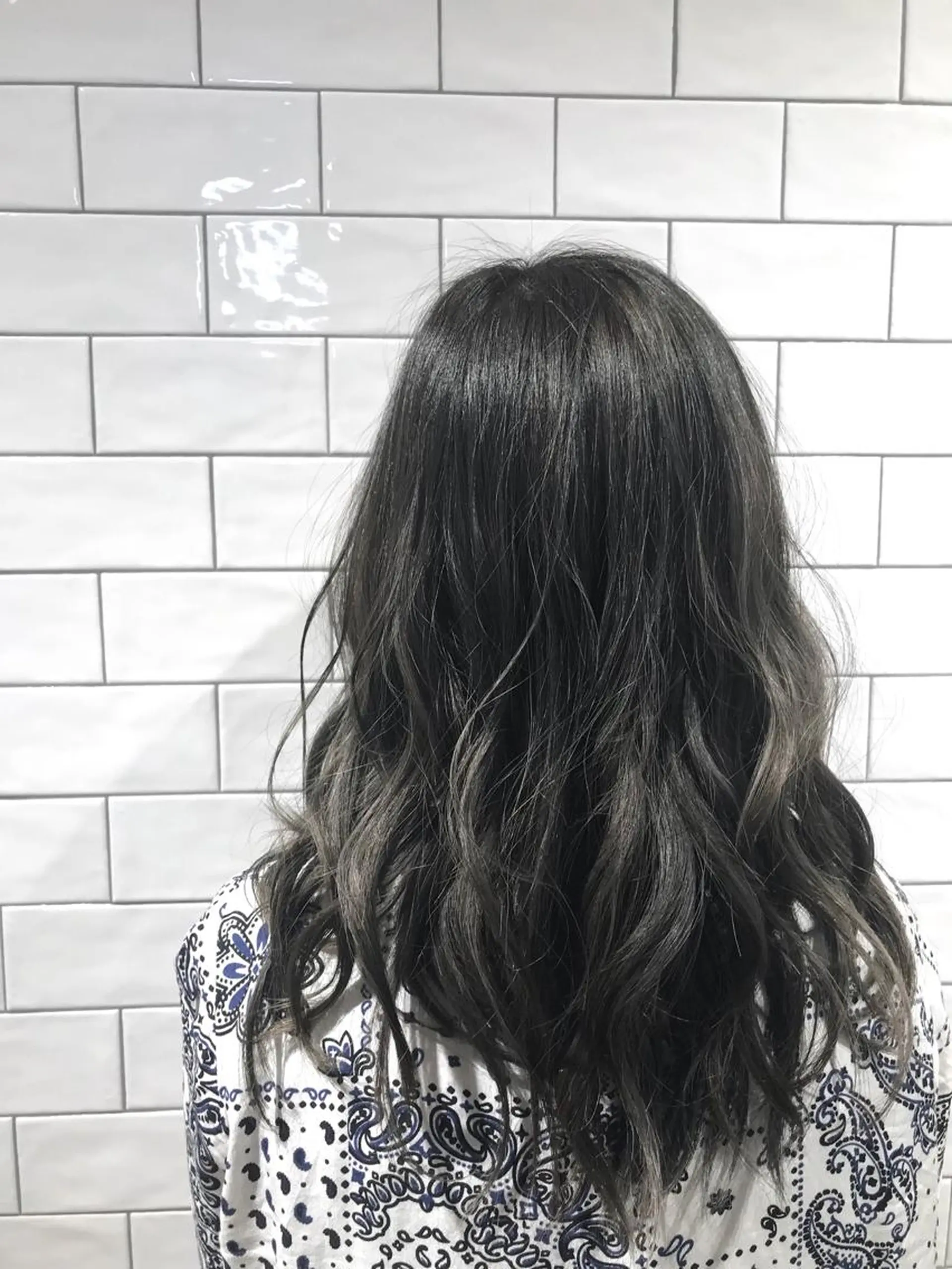 ロング カラー ハイライトカラー ハイライト 原山 直人のヘアスタイル