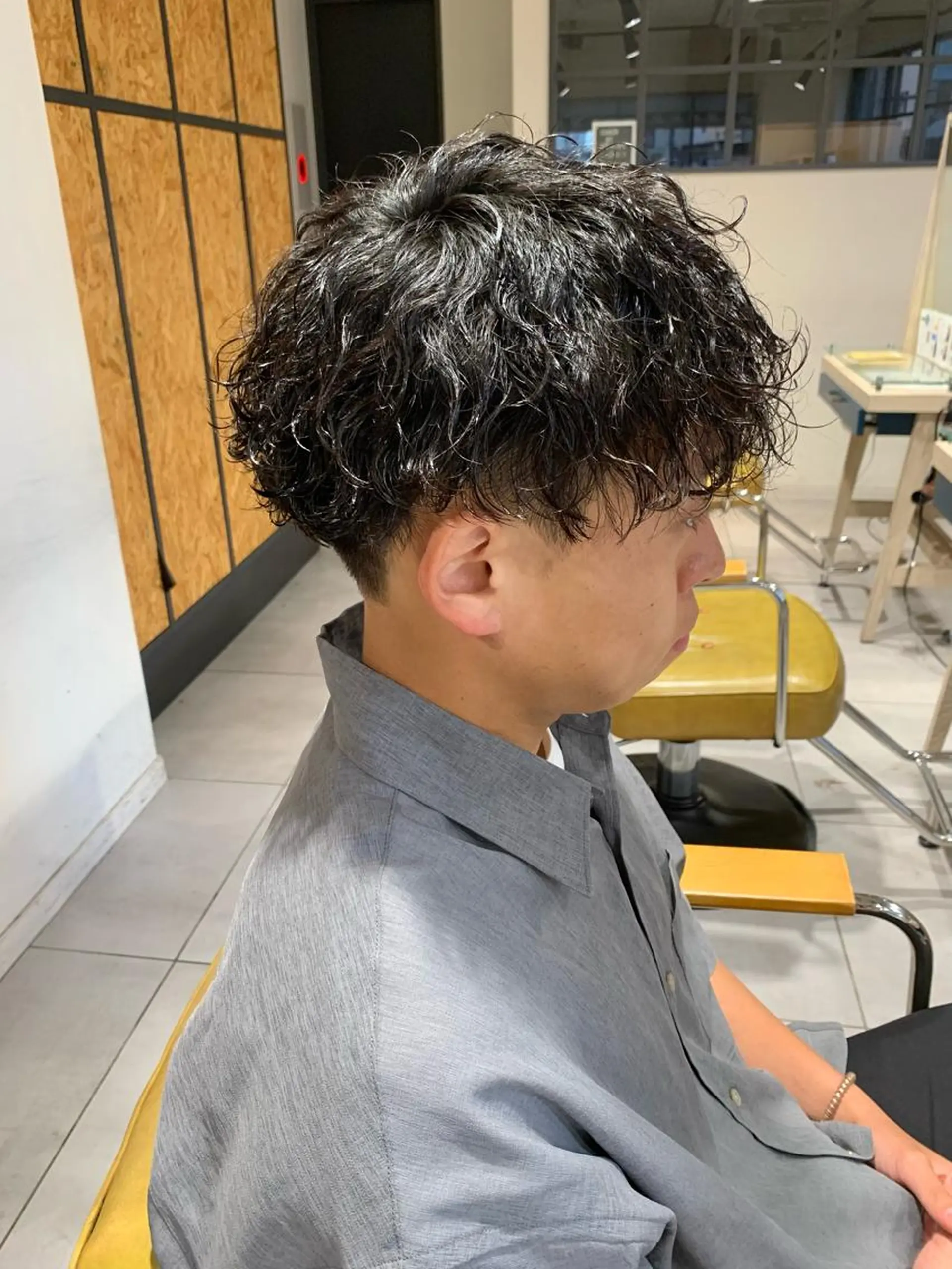 パーマ メンズ メンズパーマ 波巻きパーマ スパイラルパーマ カット パーマ 森川 力のヘアスタイル