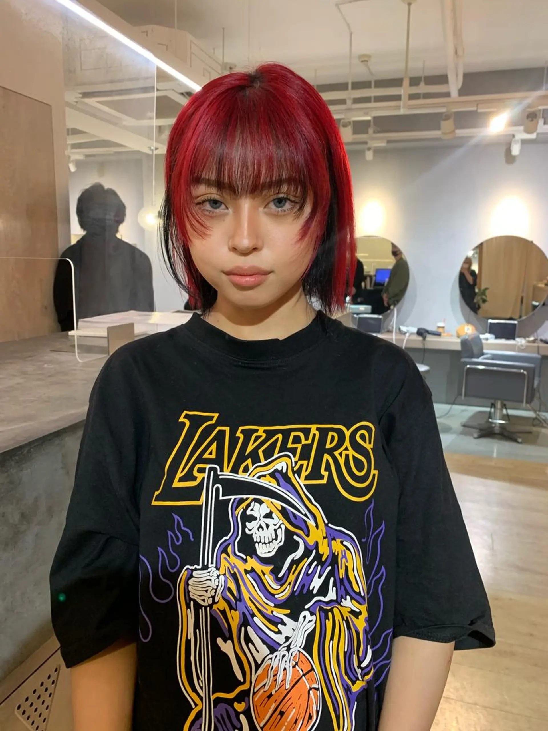 ショート カラー ヘアカラー 美髪・シールエクステ ホソタニリョウコのヘアスタイル