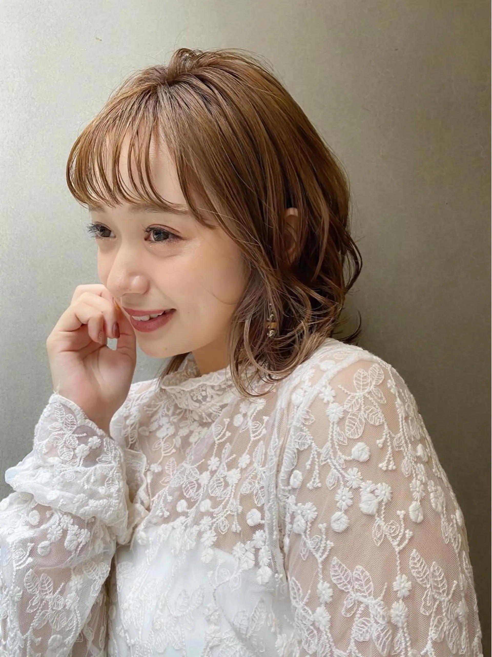 ミディアム ヘアアレンジ 銀座メンズ専門🖤 小島奈々のヘアスタイル