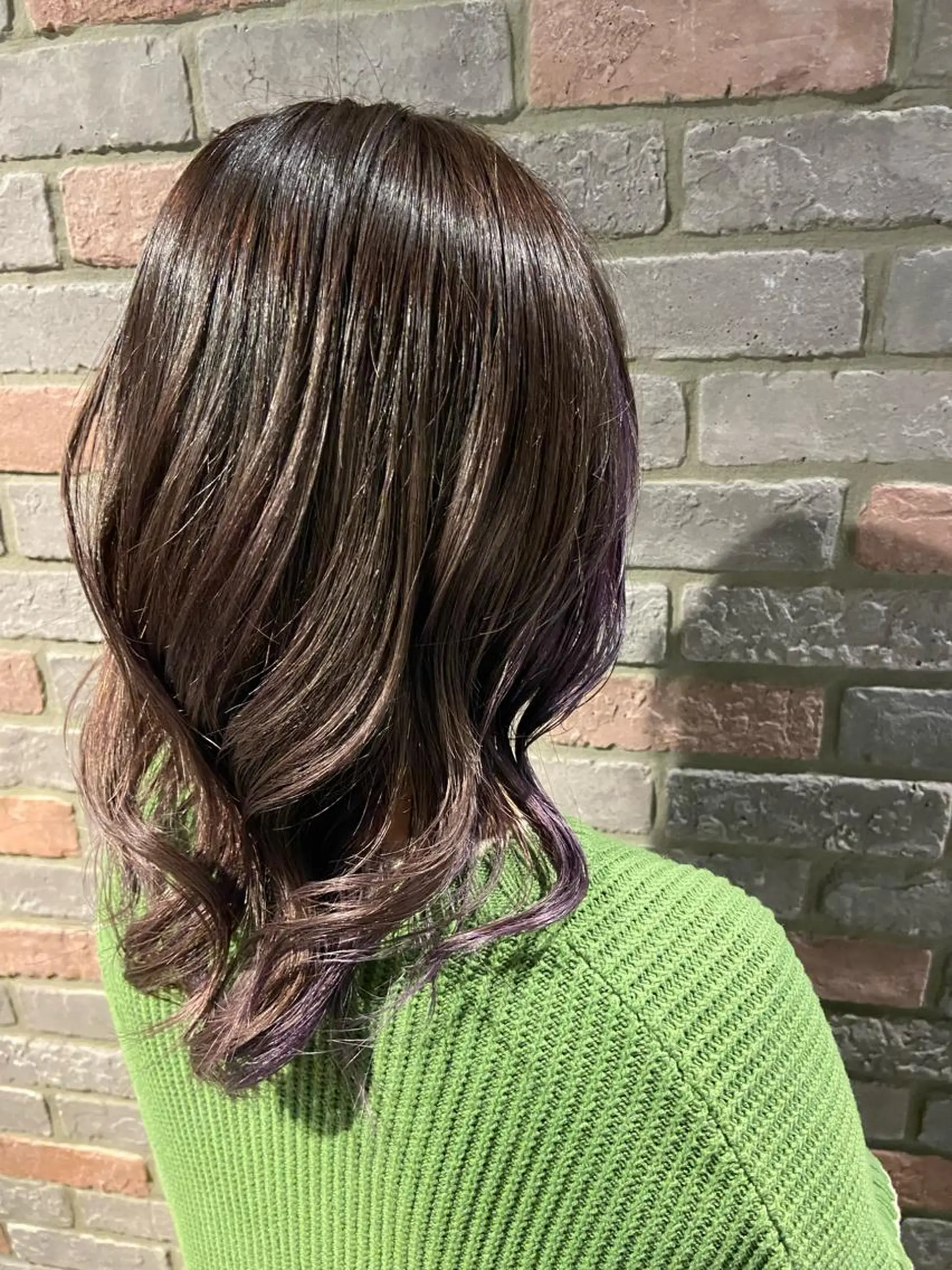 カラー ラベンダーカラー ヘアカラー 大塚 夏生のヘアスタイル