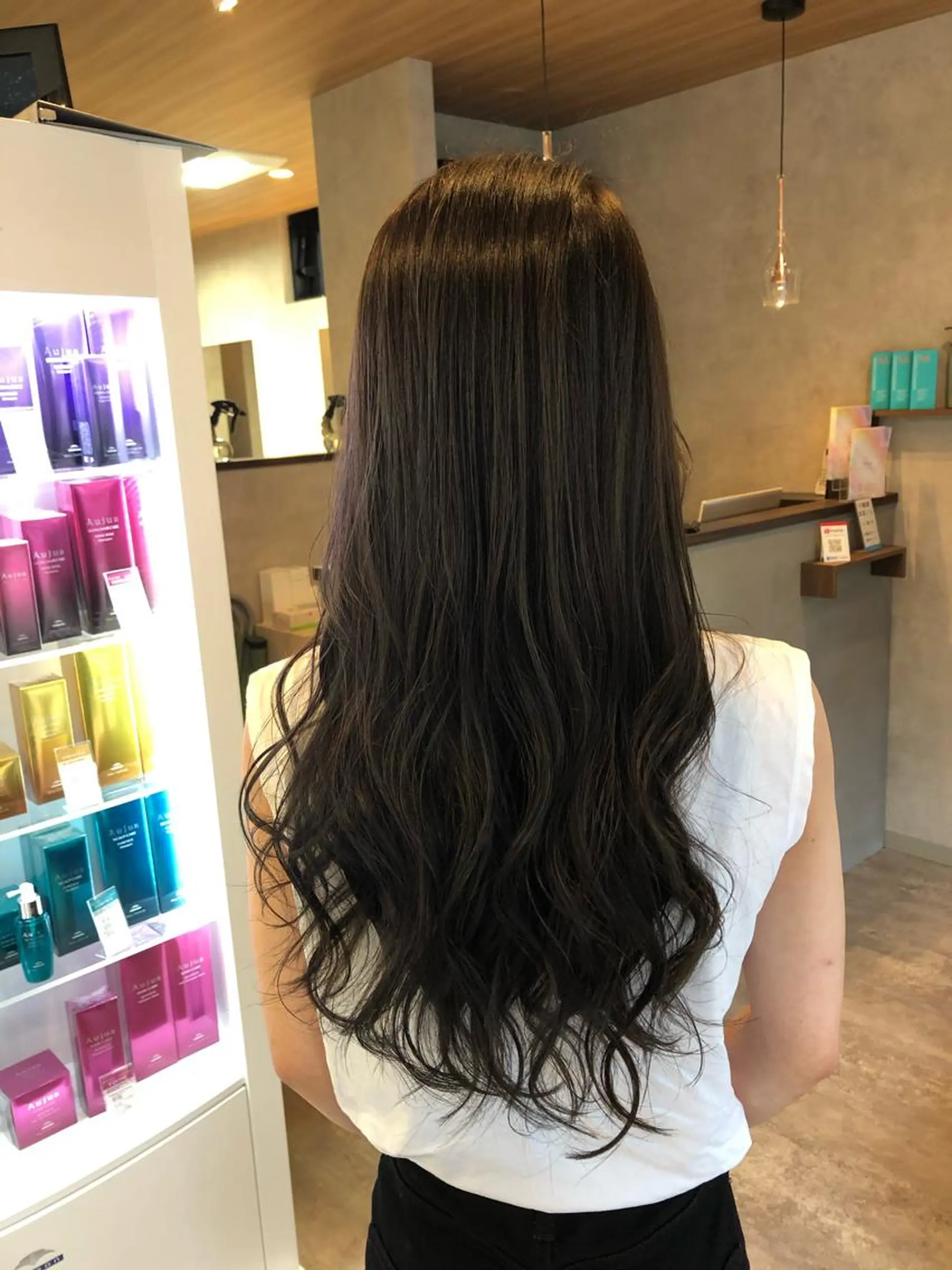 ロング ロング ヘアカラー トリートメント RIENSリエンス ✂️木村康二✂️のヘアスタイル