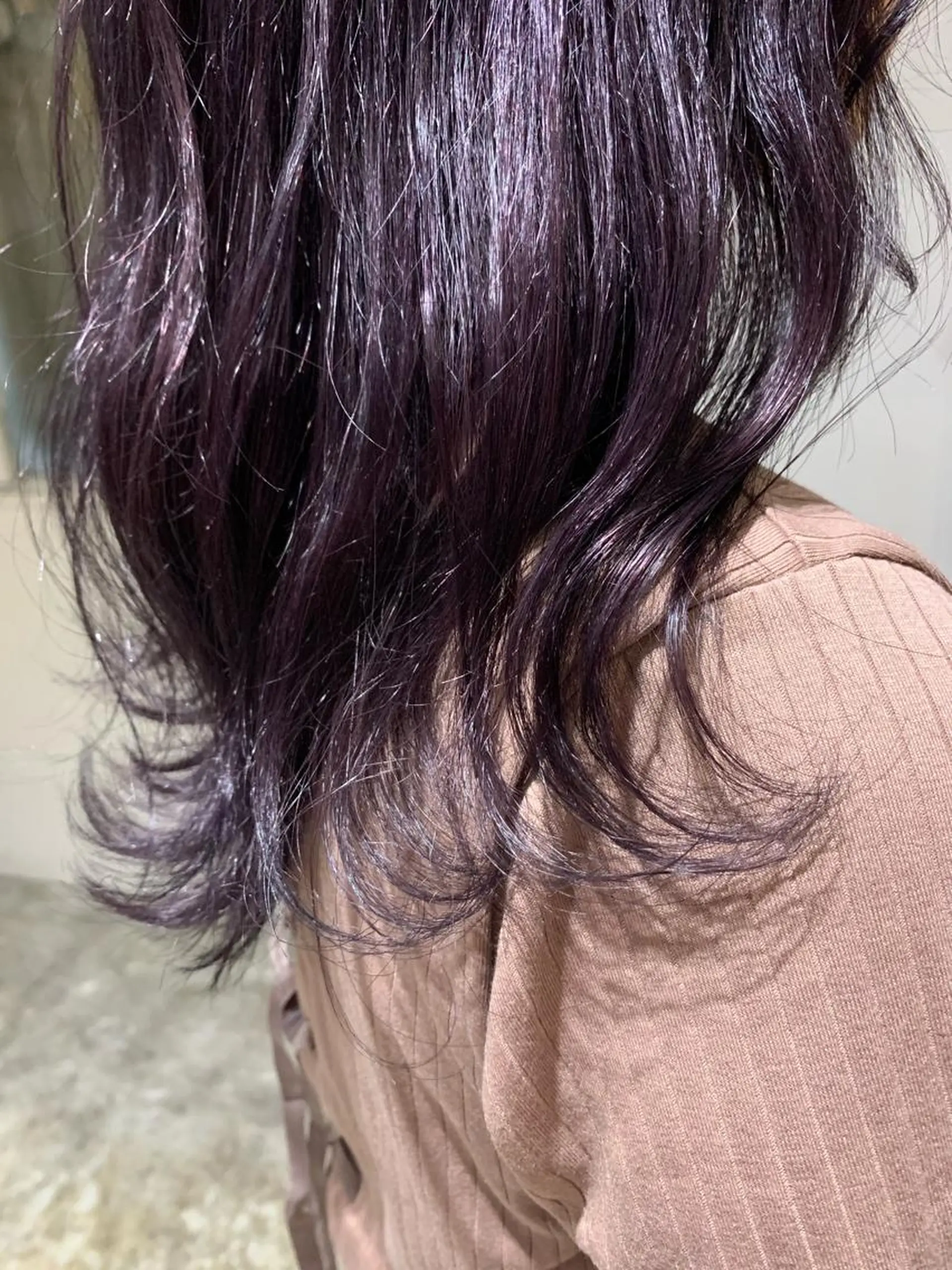 ミディアム カラー ラベンダーカラー "小顔カット" Fuko.のヘアスタイル