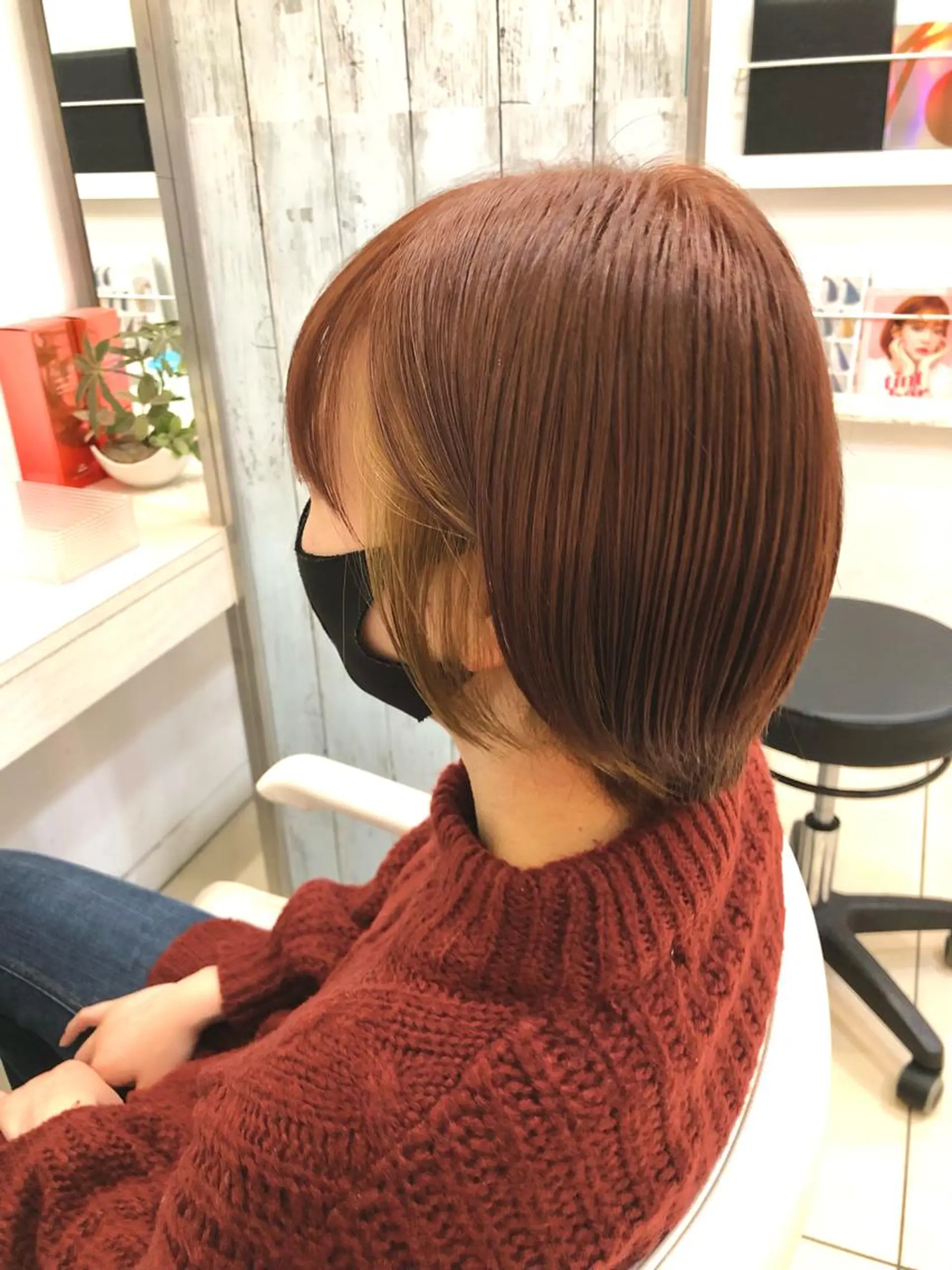 ショート カラー ブリーチ ダブルカラー ブリーチなしカラー ピンクカラー ヘアカラー 🤎ベージュカラー/ 髪質改善/山岸🤎のヘアスタイル