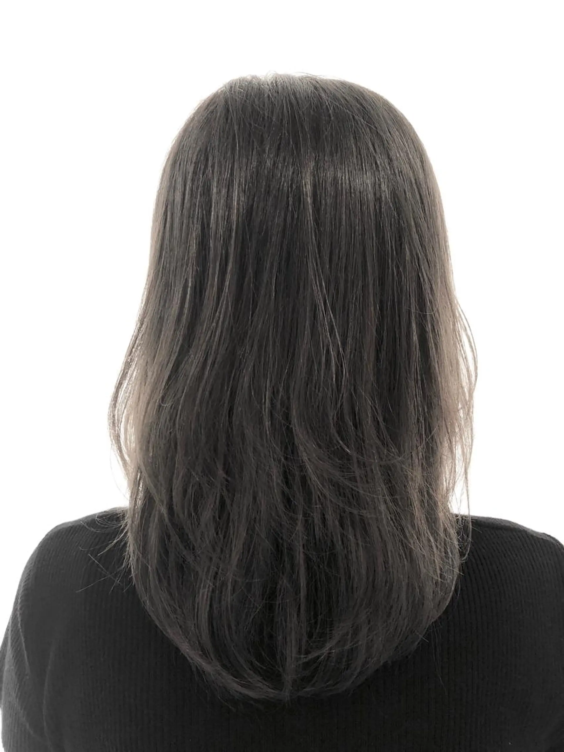 セミロング カラー 宮崎 睦のヘアスタイル