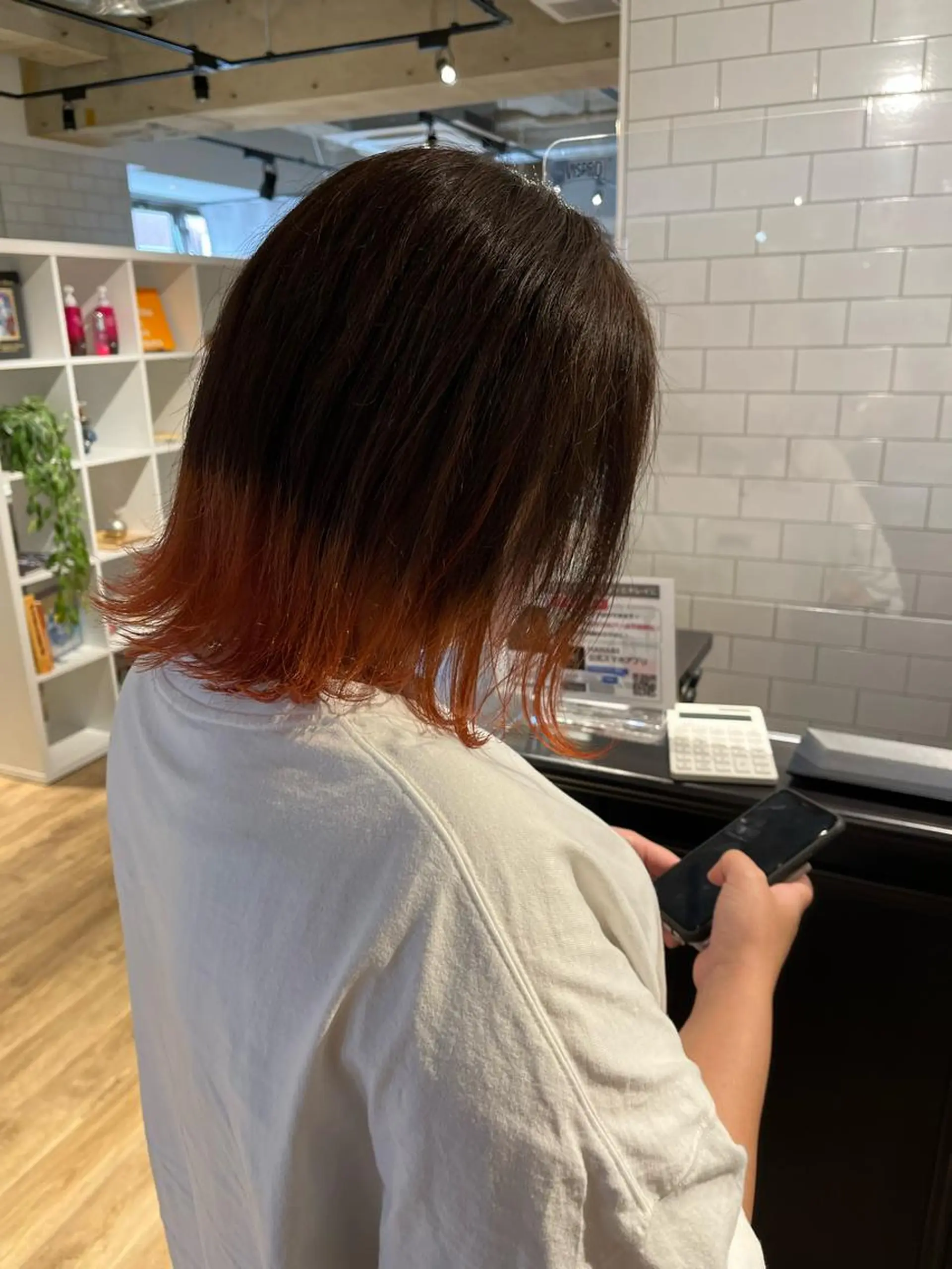 ミディアム カラー ✨艶髪✨ 奈須晴香のヘアスタイル