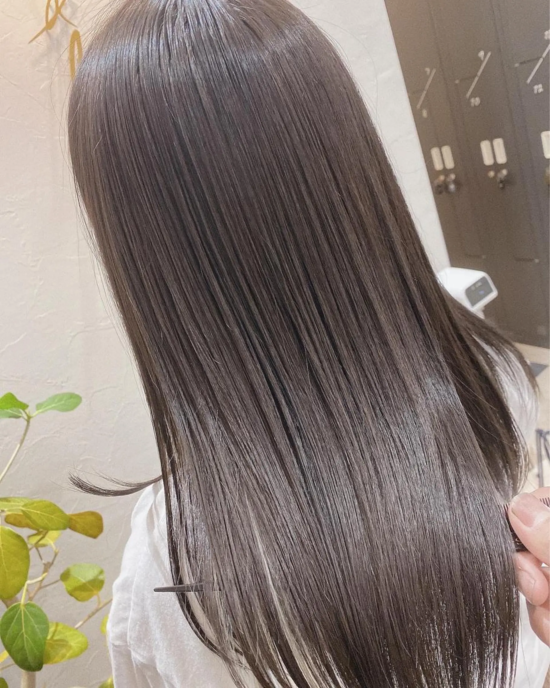 ミディアム 髪質改善 縮毛矯正 ツヤ髪レイヤー/ 顔まわり/kokiのヘアスタイル