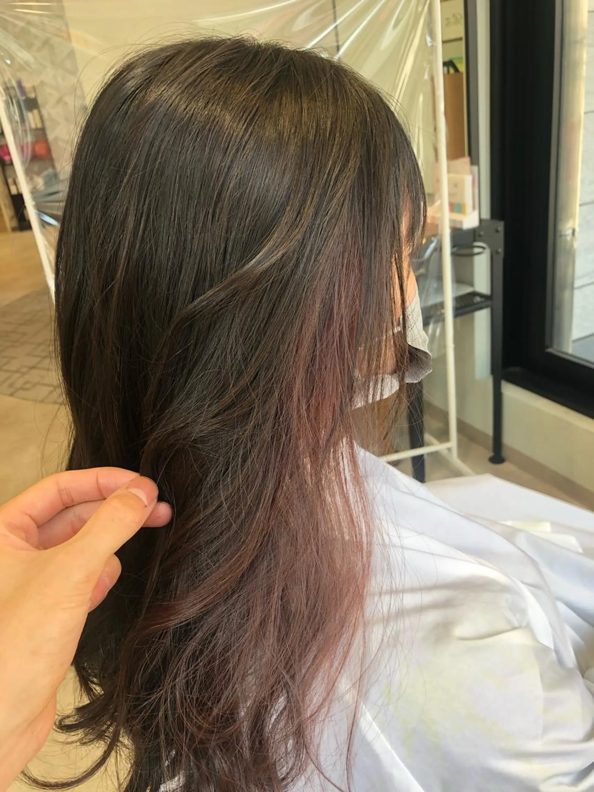 セミロング カラー 💎エクステ専門店 BIZE梅田🇰🇷のヘアスタイル